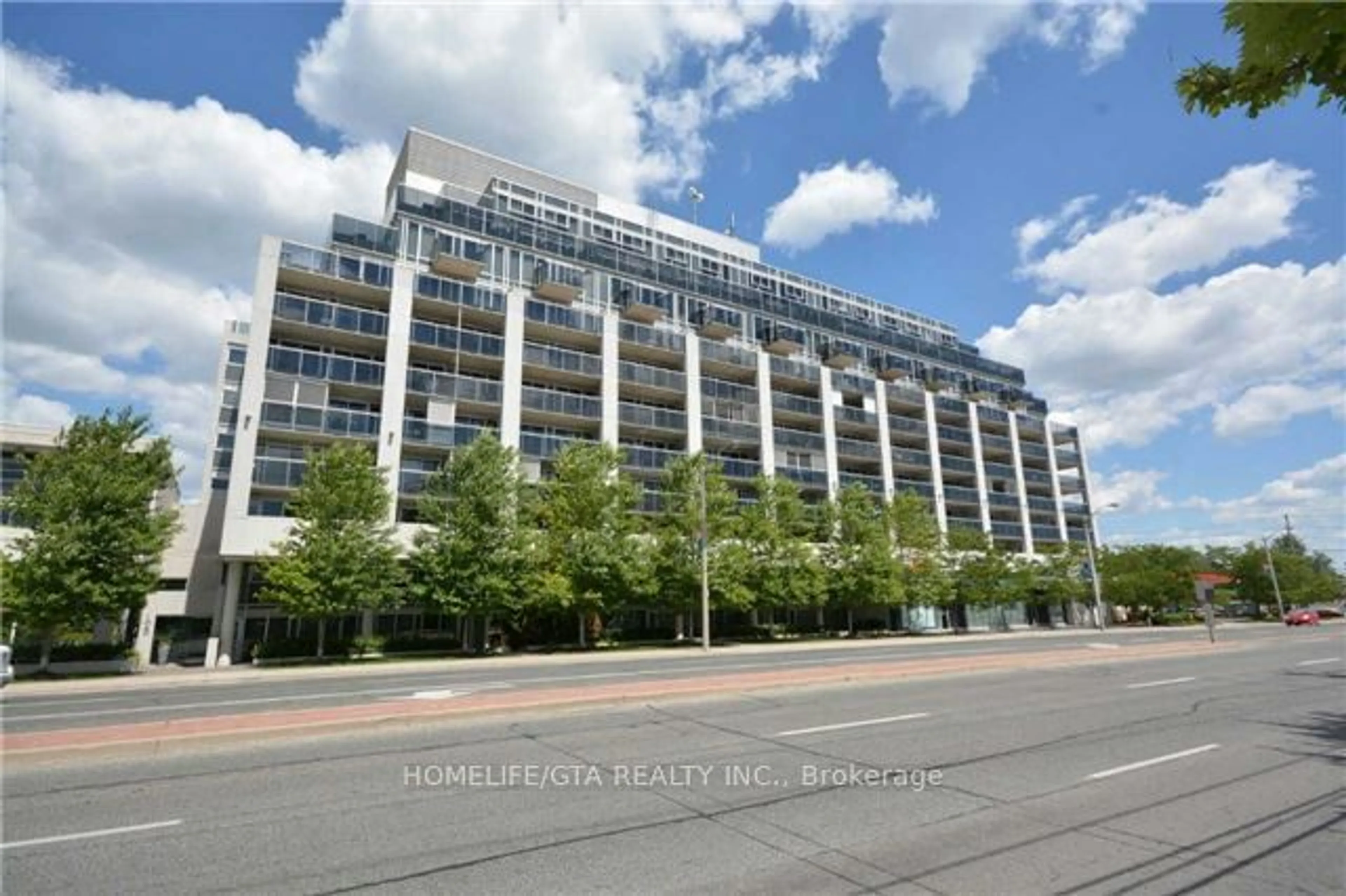 A pic from exterior of the house or condo, the front or back of building for 1040 The Queensway Ave #710, Toronto Ontario M8Z 1P7