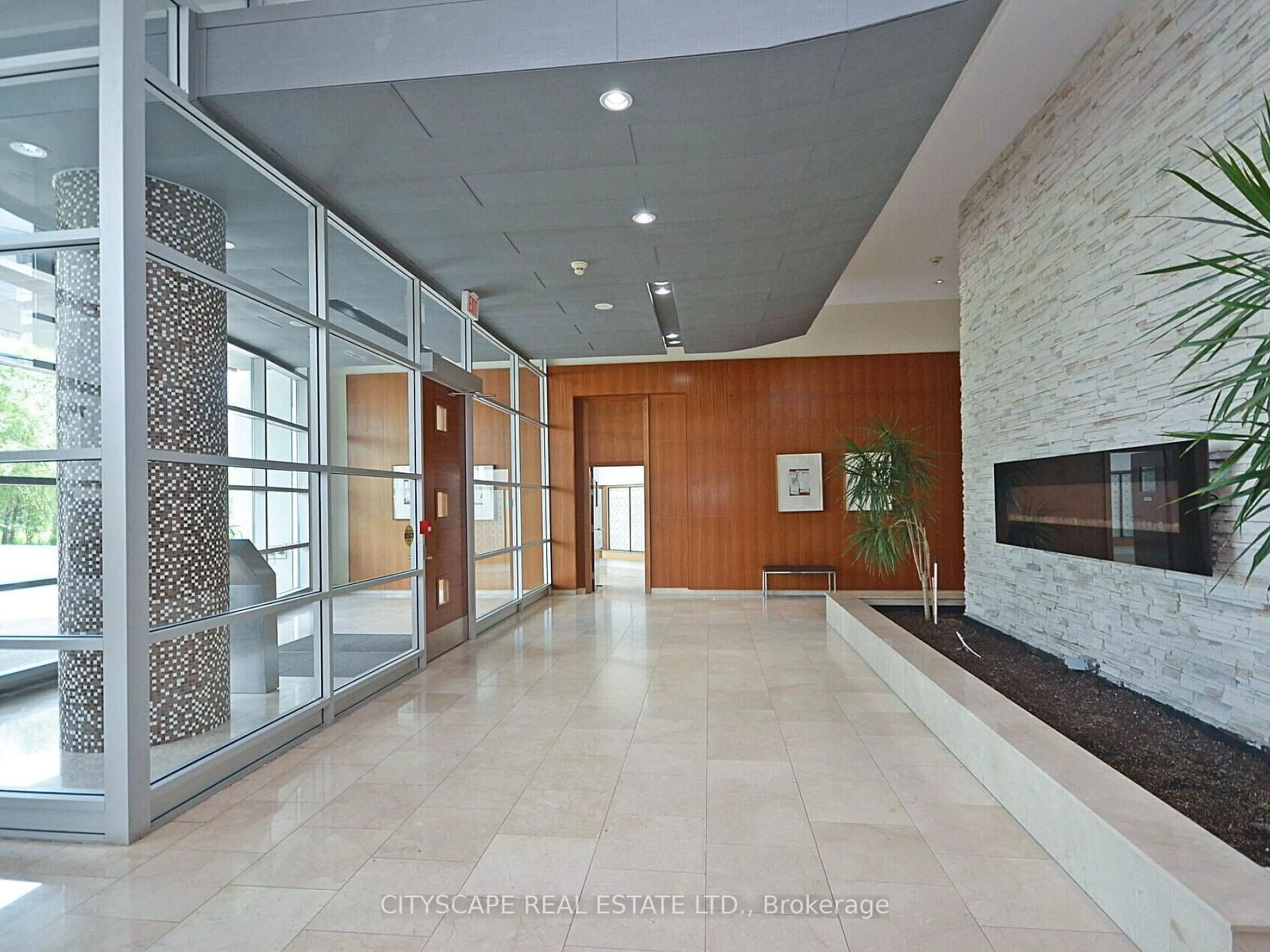 Indoor foyer, ceramic floors for 220 Burnhamthorpe Rd #703, Mississauga Ontario L5B 4N4