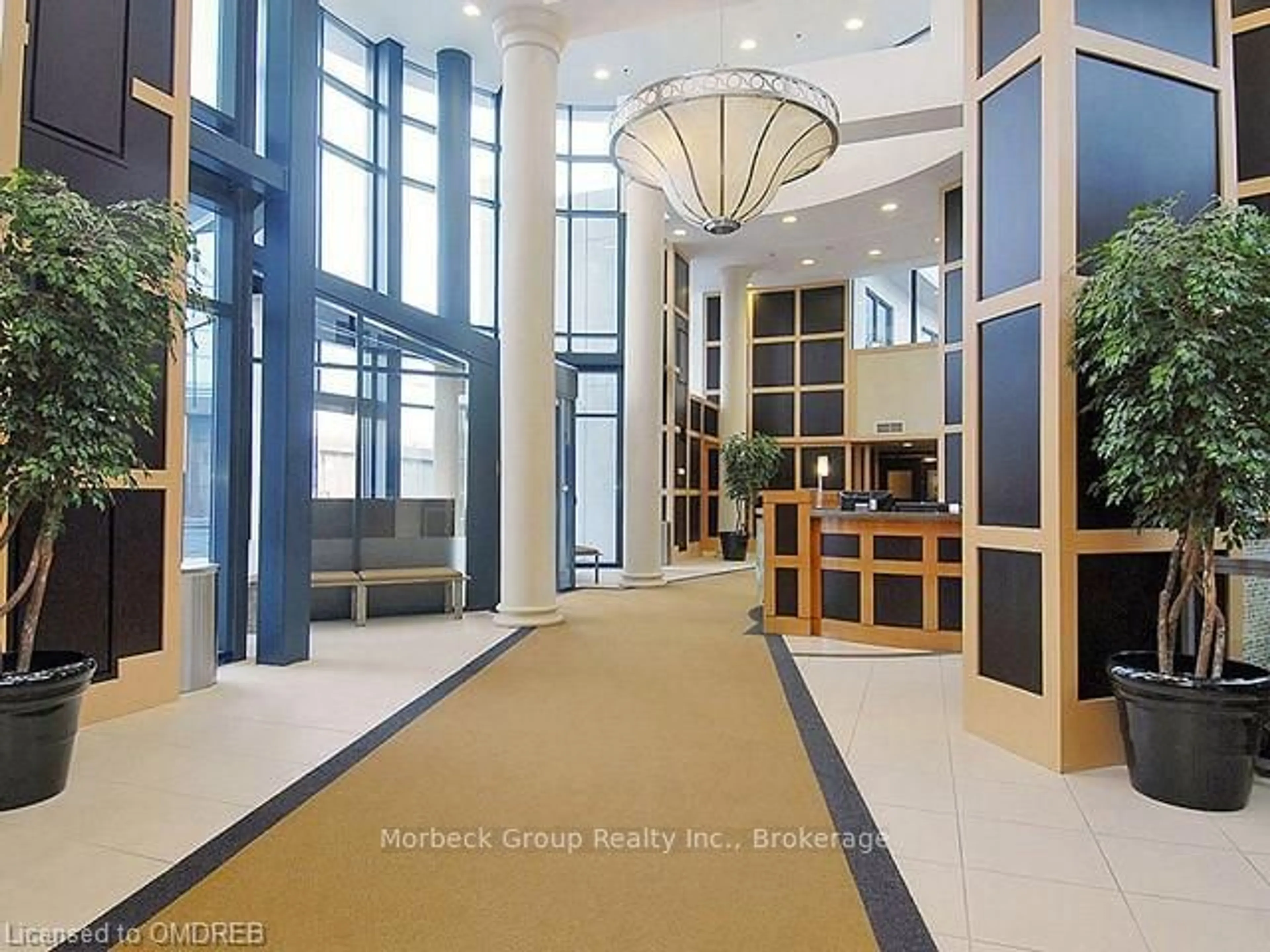 Indoor lobby, ceramic floors for 2083 LAKE SHORE Blvd #1514, Toronto Ontario M8V 2Z6