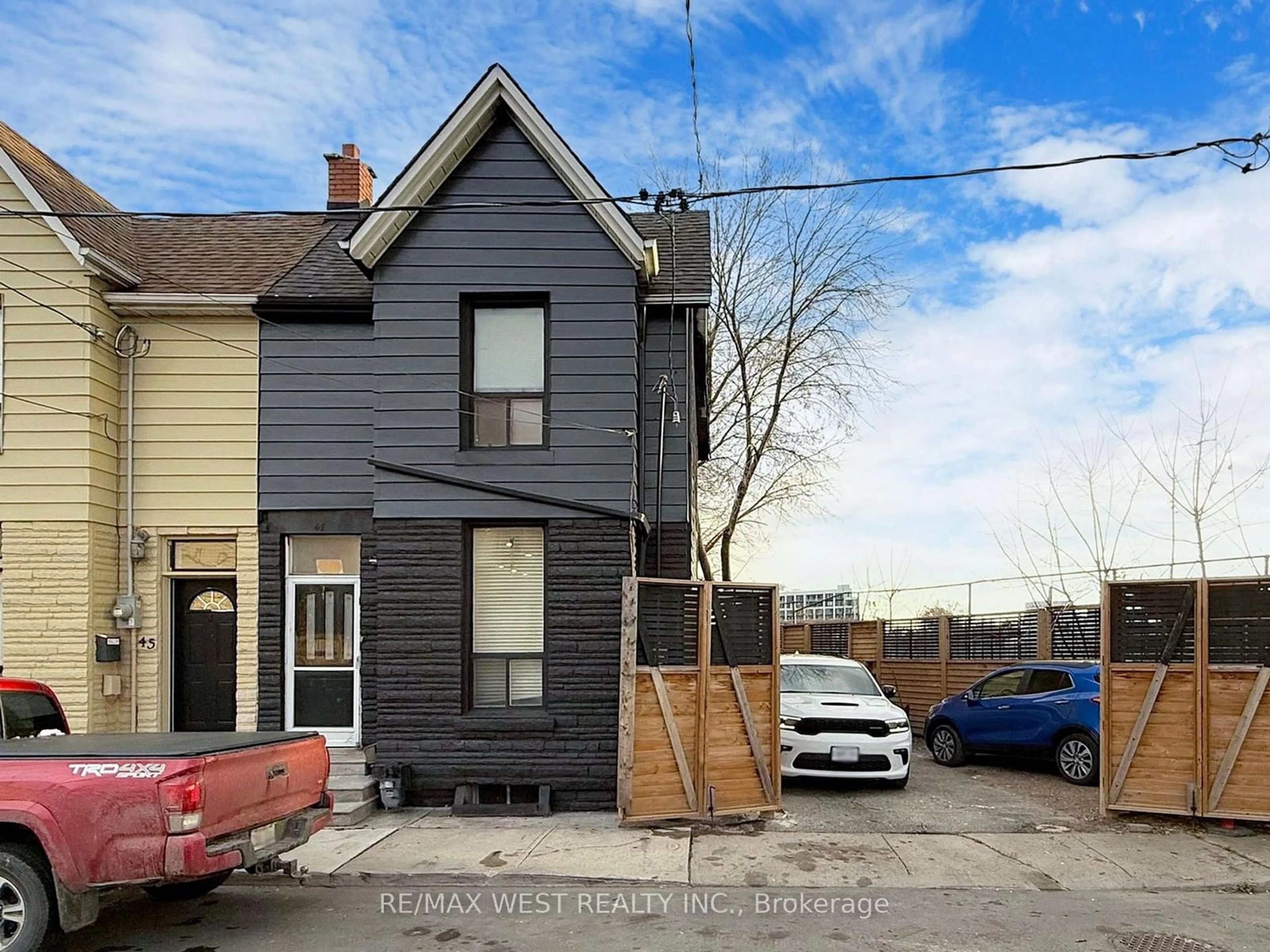 Frontside or backside of a home, the street view for 47 Lindner St, Toronto Ontario M6N 1B3