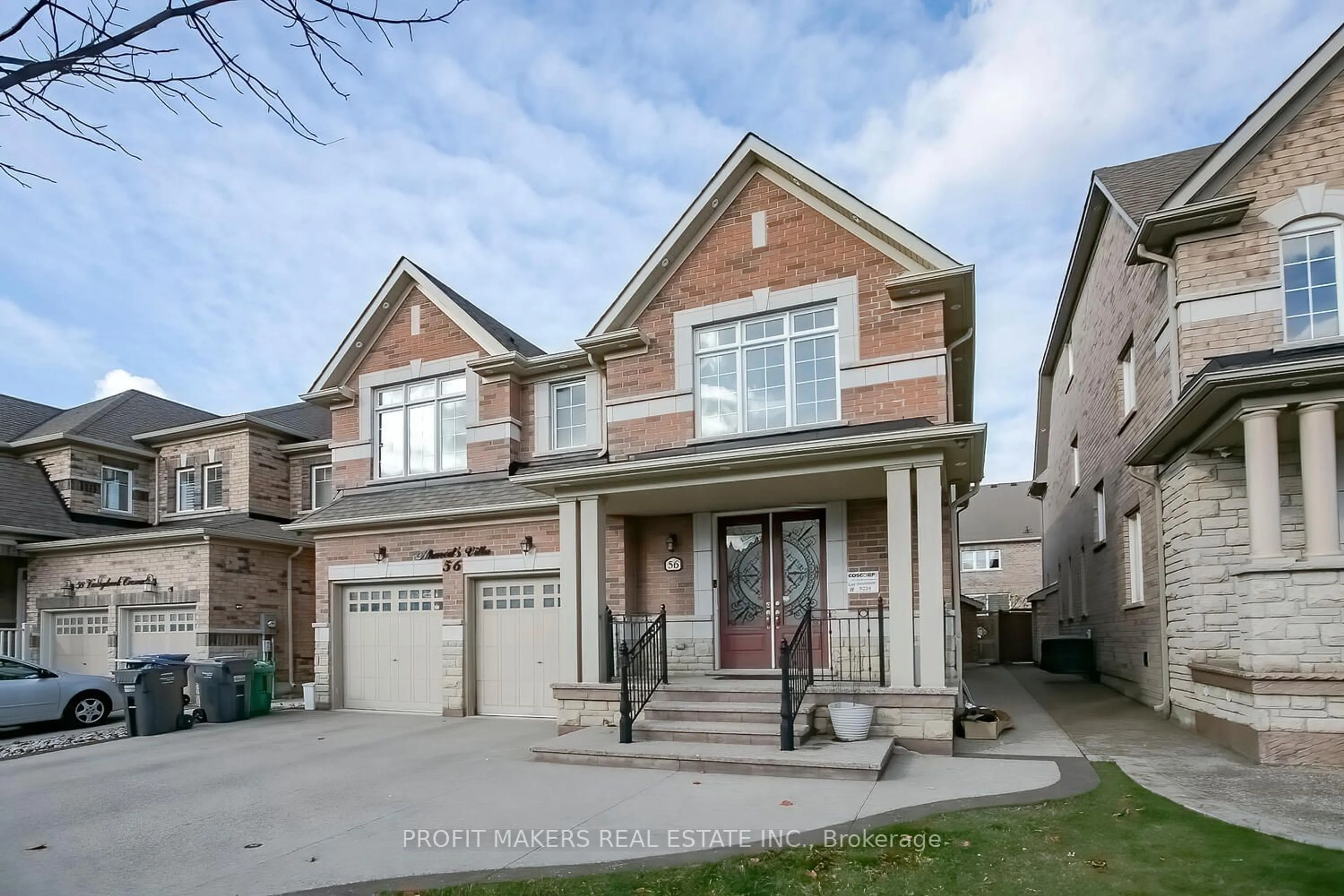 Home with brick exterior material for 56 Valleybrook Cres, Caledon Ontario L7C 1C4