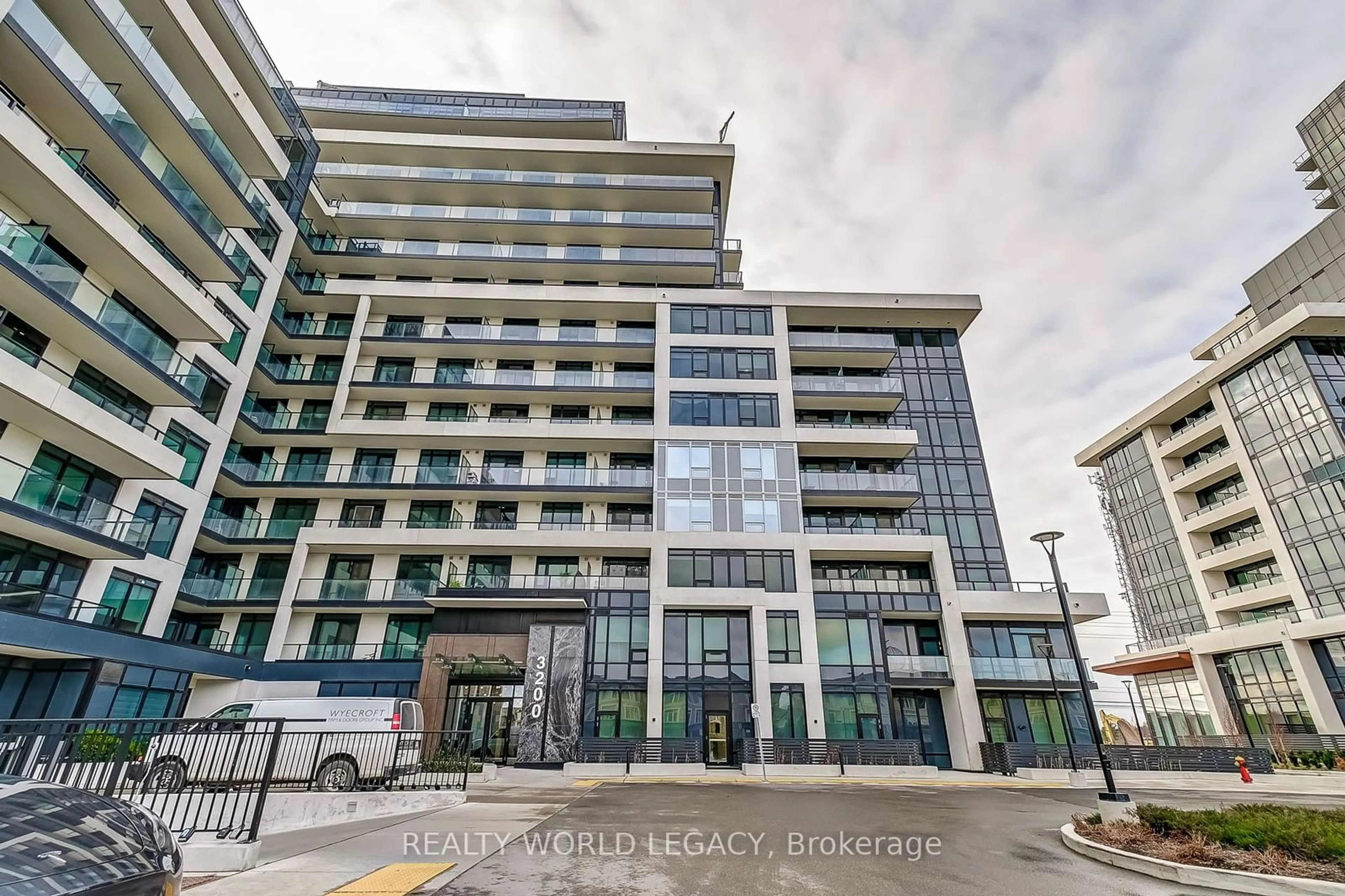 A pic from exterior of the house or condo, the front or back of building for 3200 William Coltson Ave #401, Oakville Ontario L6H 7W6