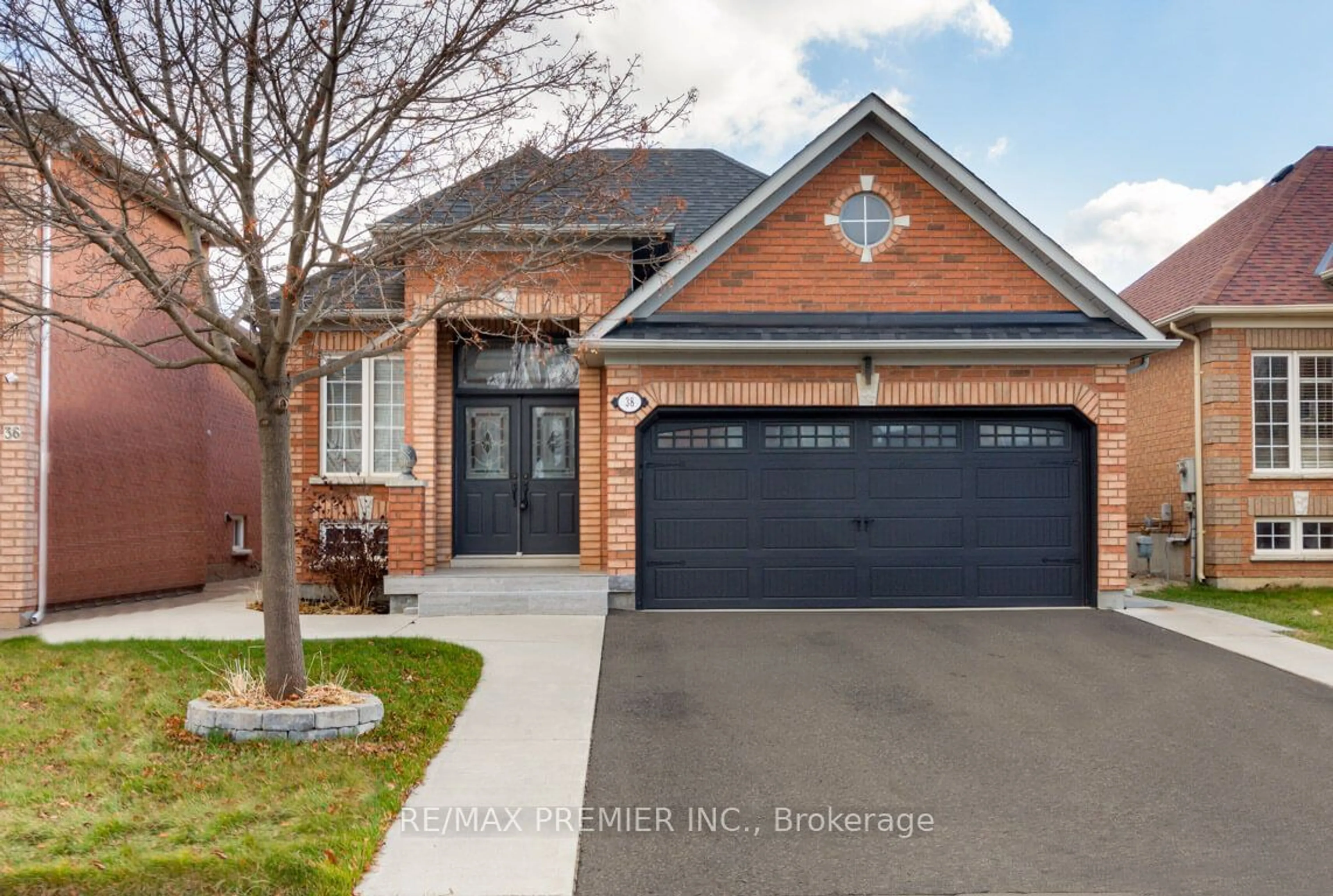 Home with brick exterior material for 38 Pappain Cres, Brampton Ontario L7A 3J8