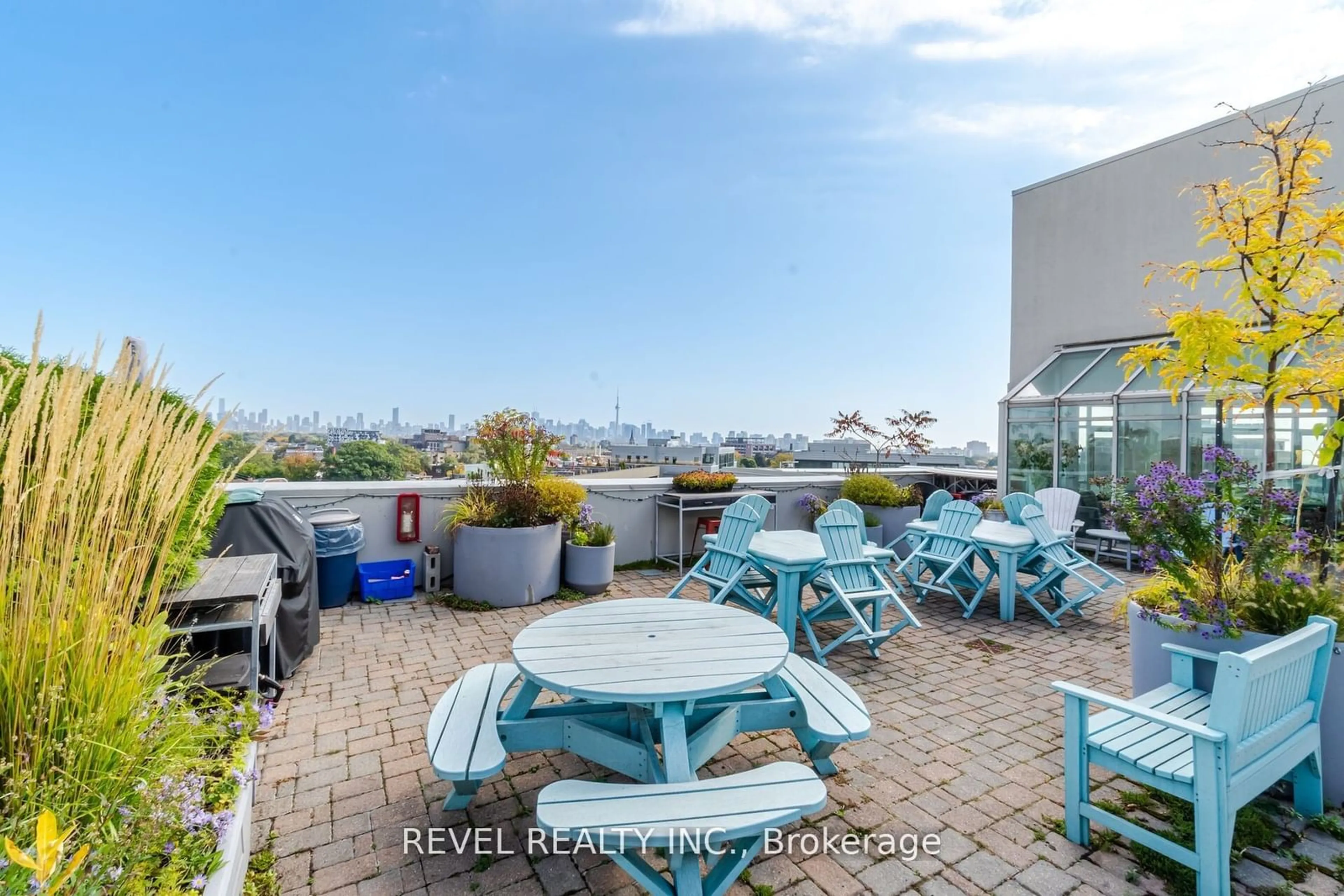 Patio, water/lake/river/ocean view for 437 Roncesvalles Ave #219, Toronto Ontario M6R 3B9