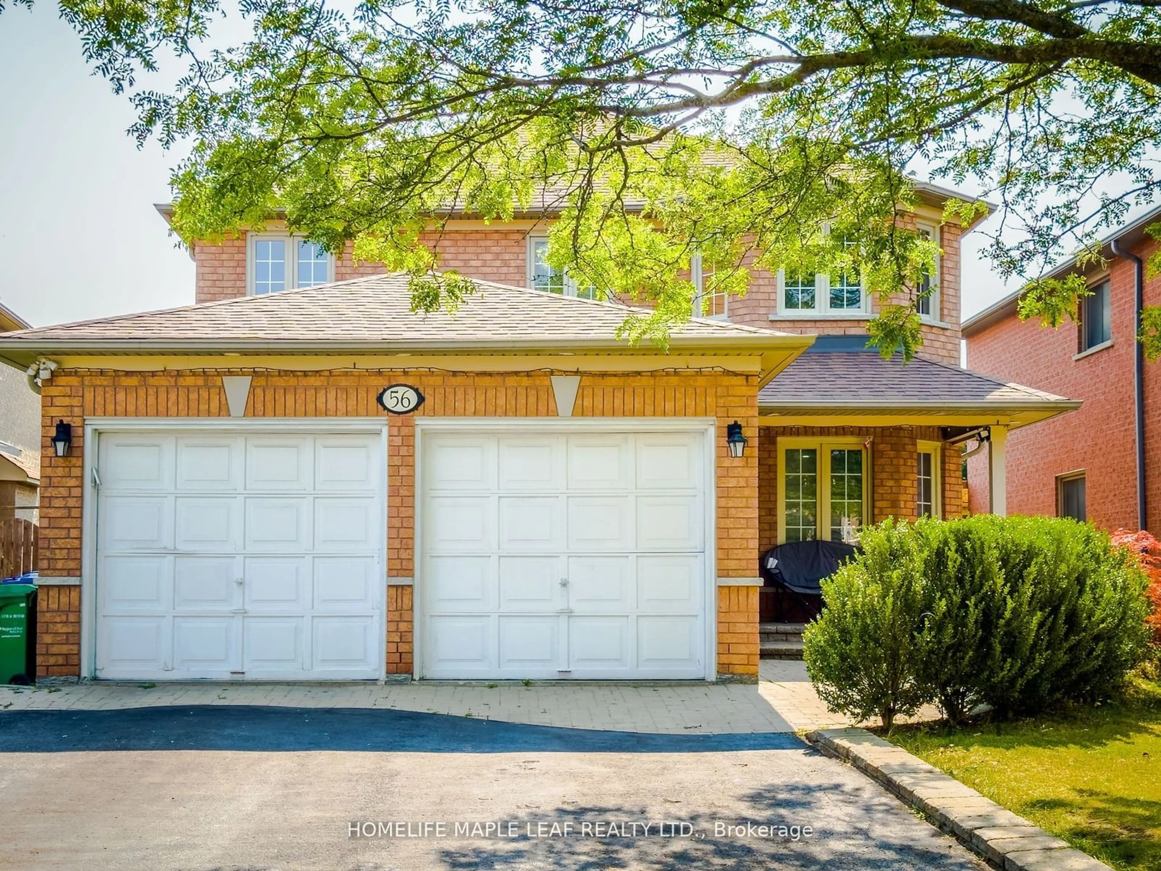 Home with brick exterior material for 56 Mount McKinley Lane, Brampton Ontario L6R 2C2