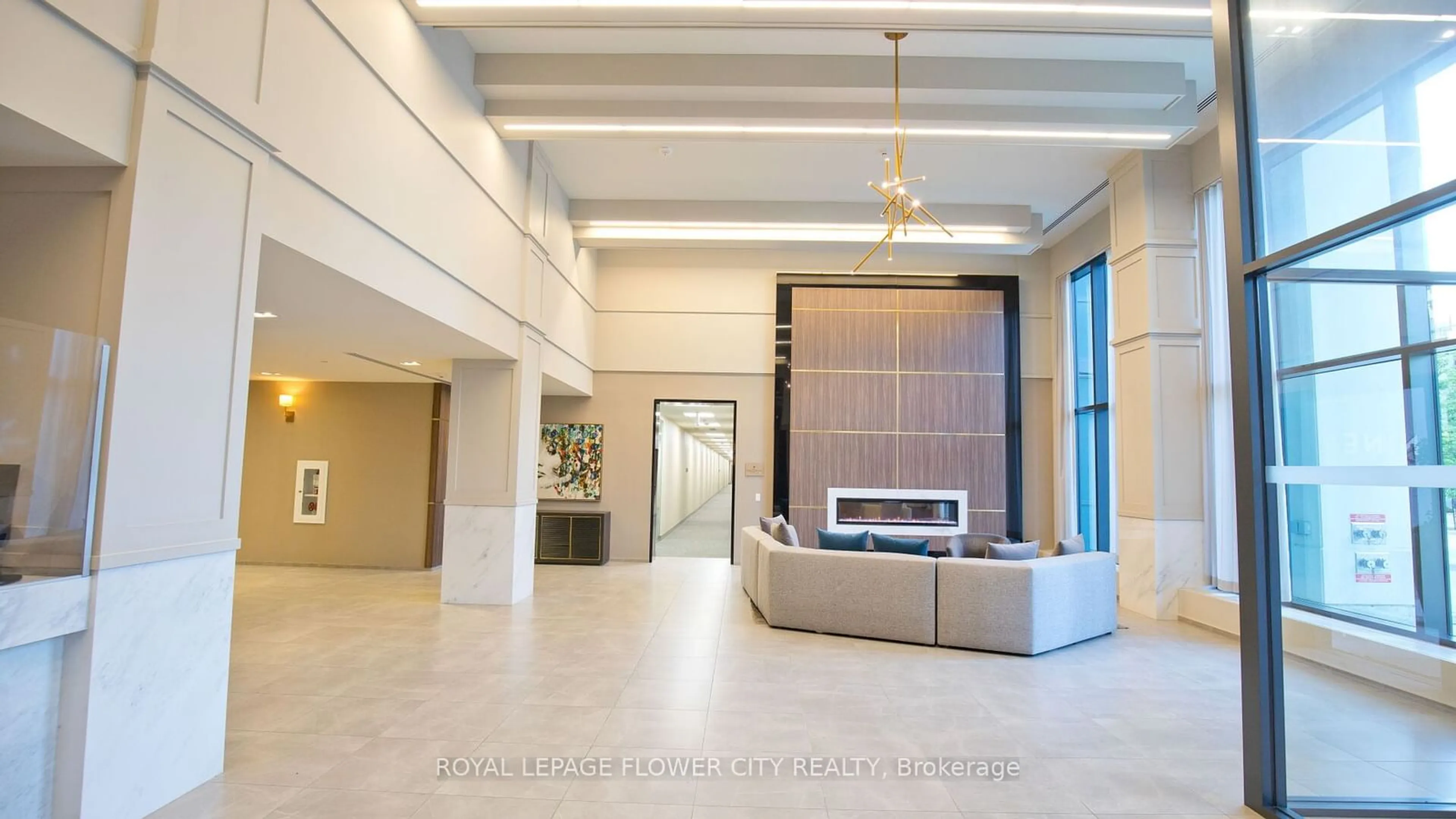 Indoor lobby, ceramic floors for 4085 Parkside Village Dr #404, Mississauga Ontario L5B 0K8