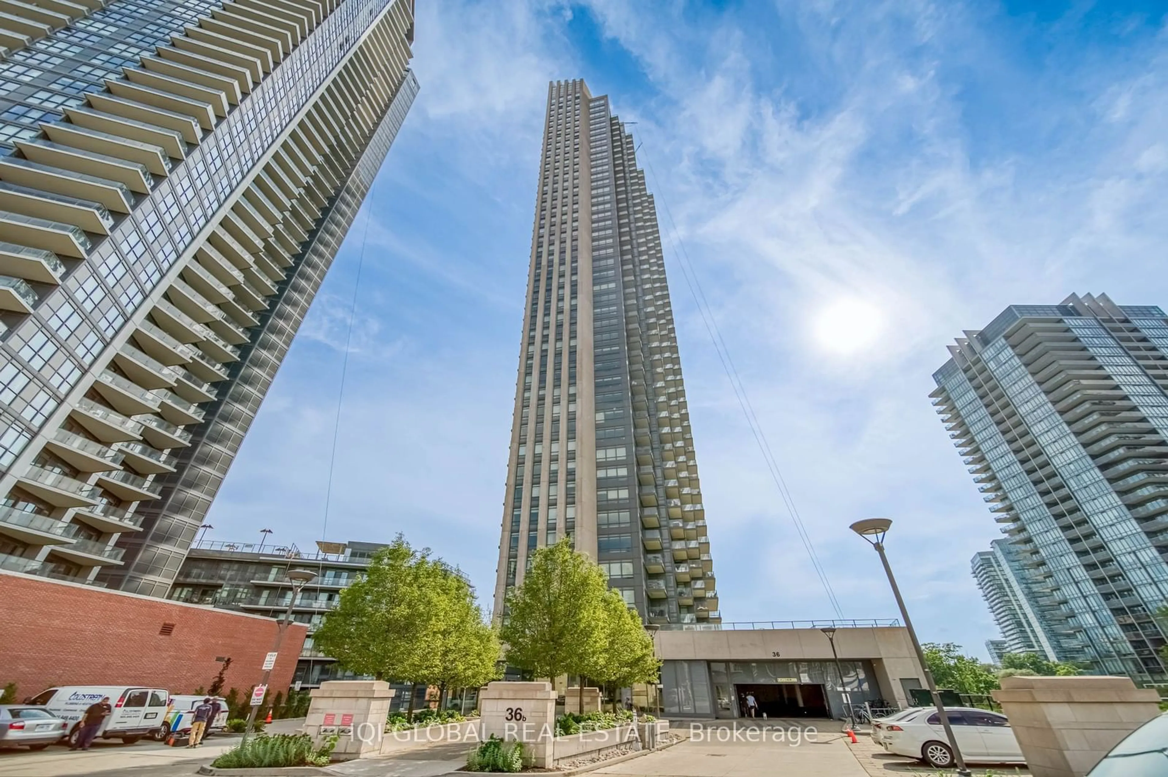 A pic from exterior of the house or condo, the street view for 36 Park Lawn Rd #2010, Toronto Ontario M8Y 3H8