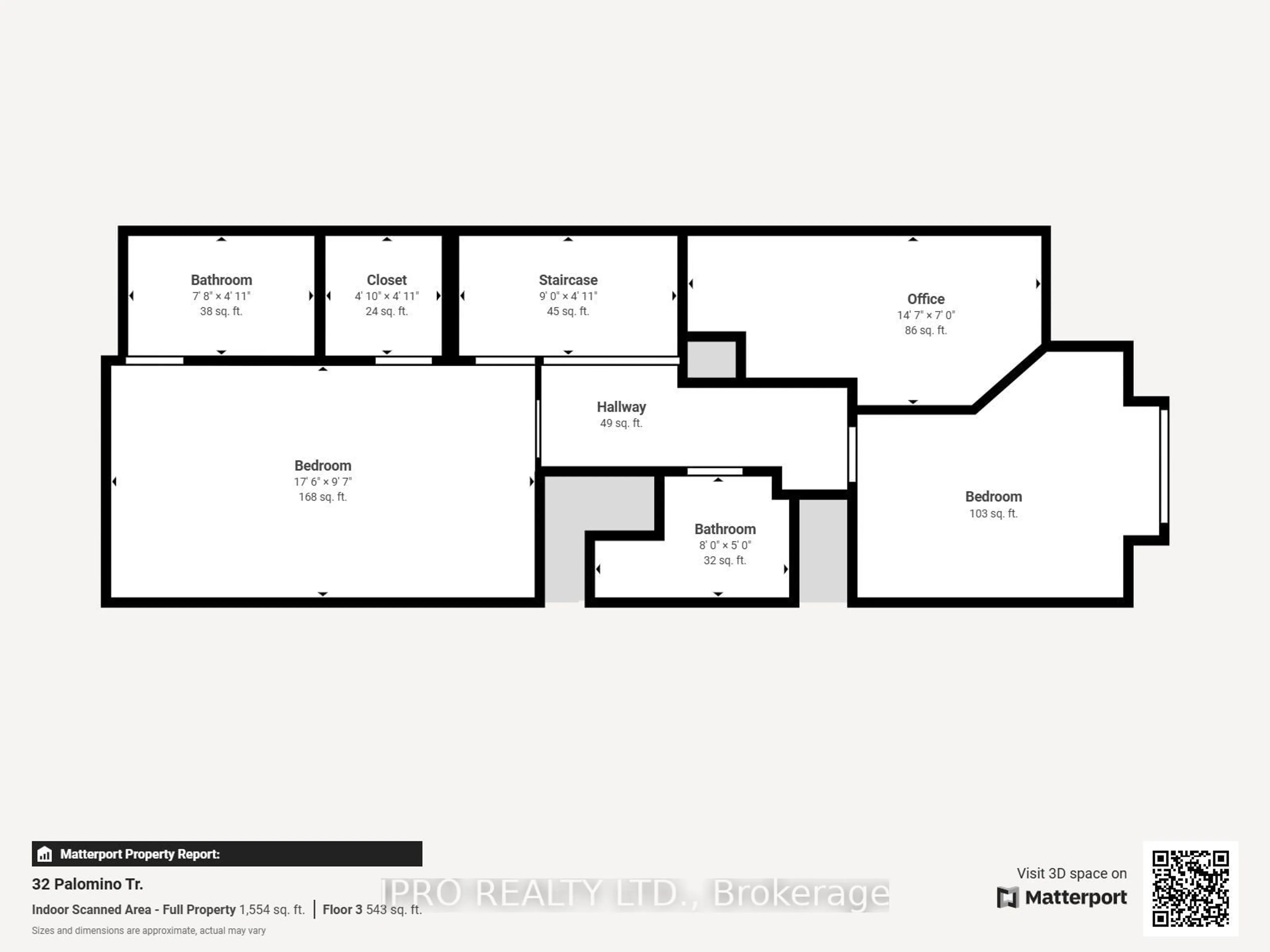 Floor plan for 32 Palomino Tr #16, Halton Hills Ontario L7G 6E9