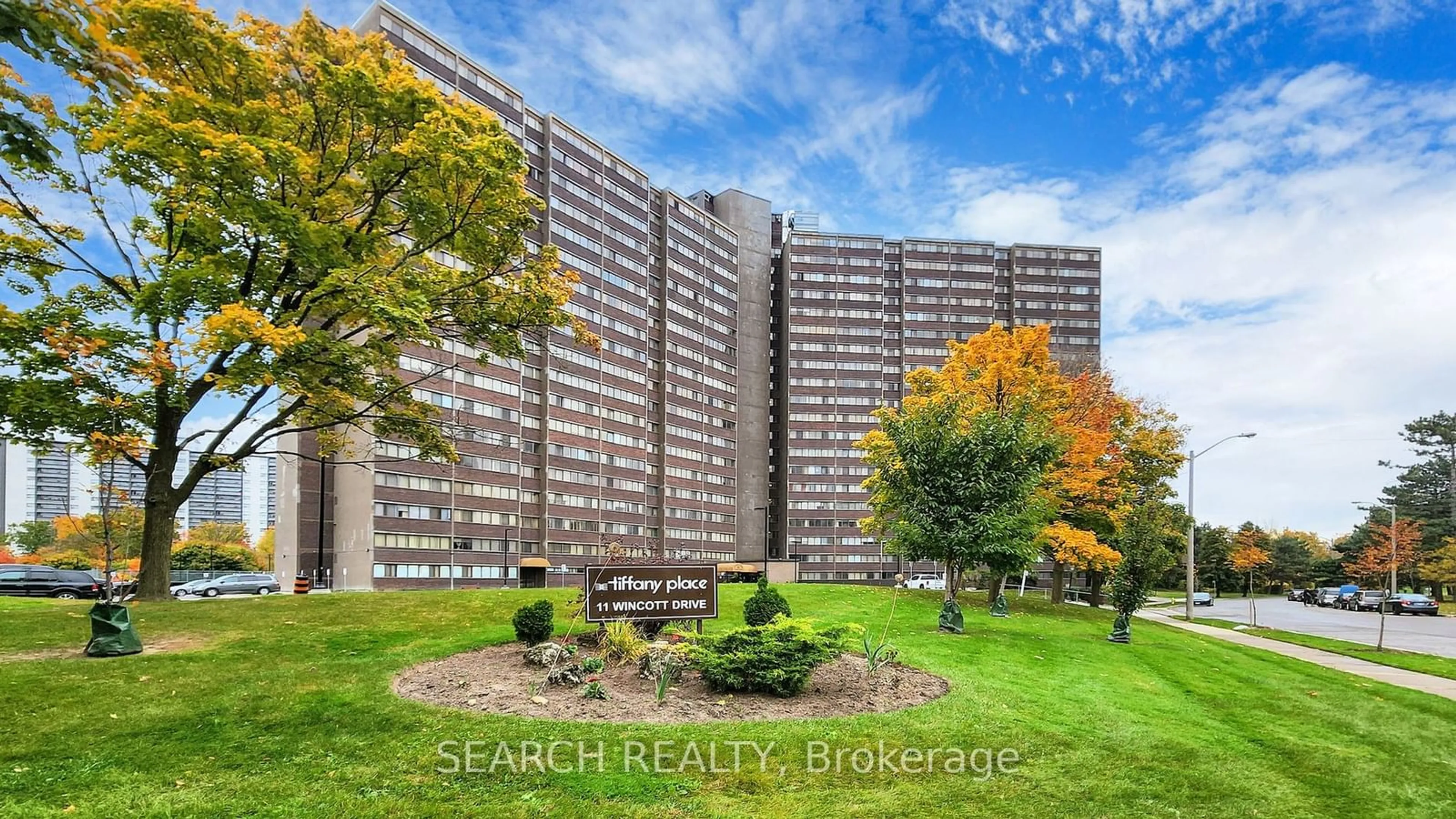 A pic from exterior of the house or condo, the front or back of building for 11 Wincott Dr #1912, Toronto Ontario M9R 2R9