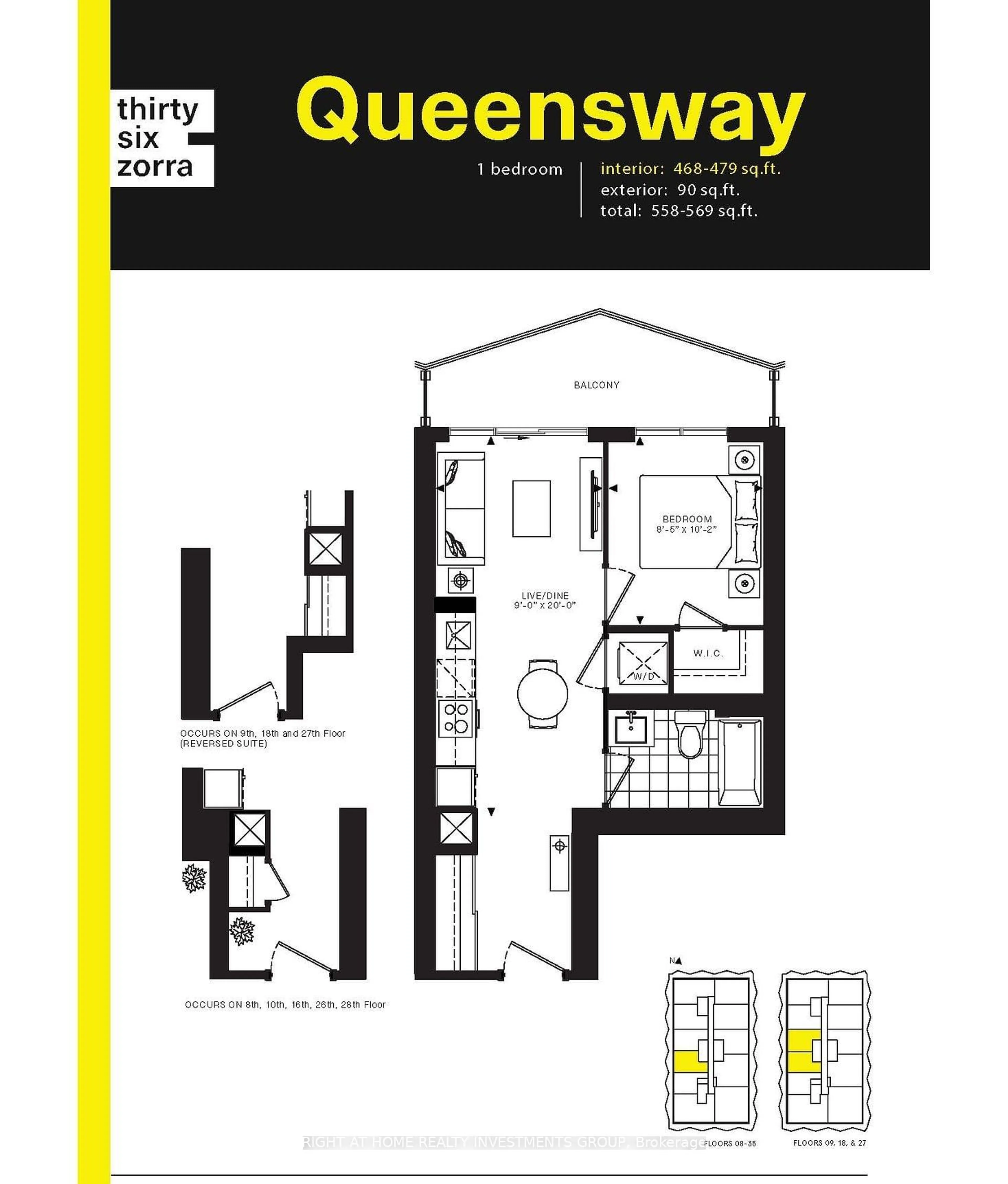 Floor plan for 36 Zorra St #3211, Toronto Ontario M8Z 0G5