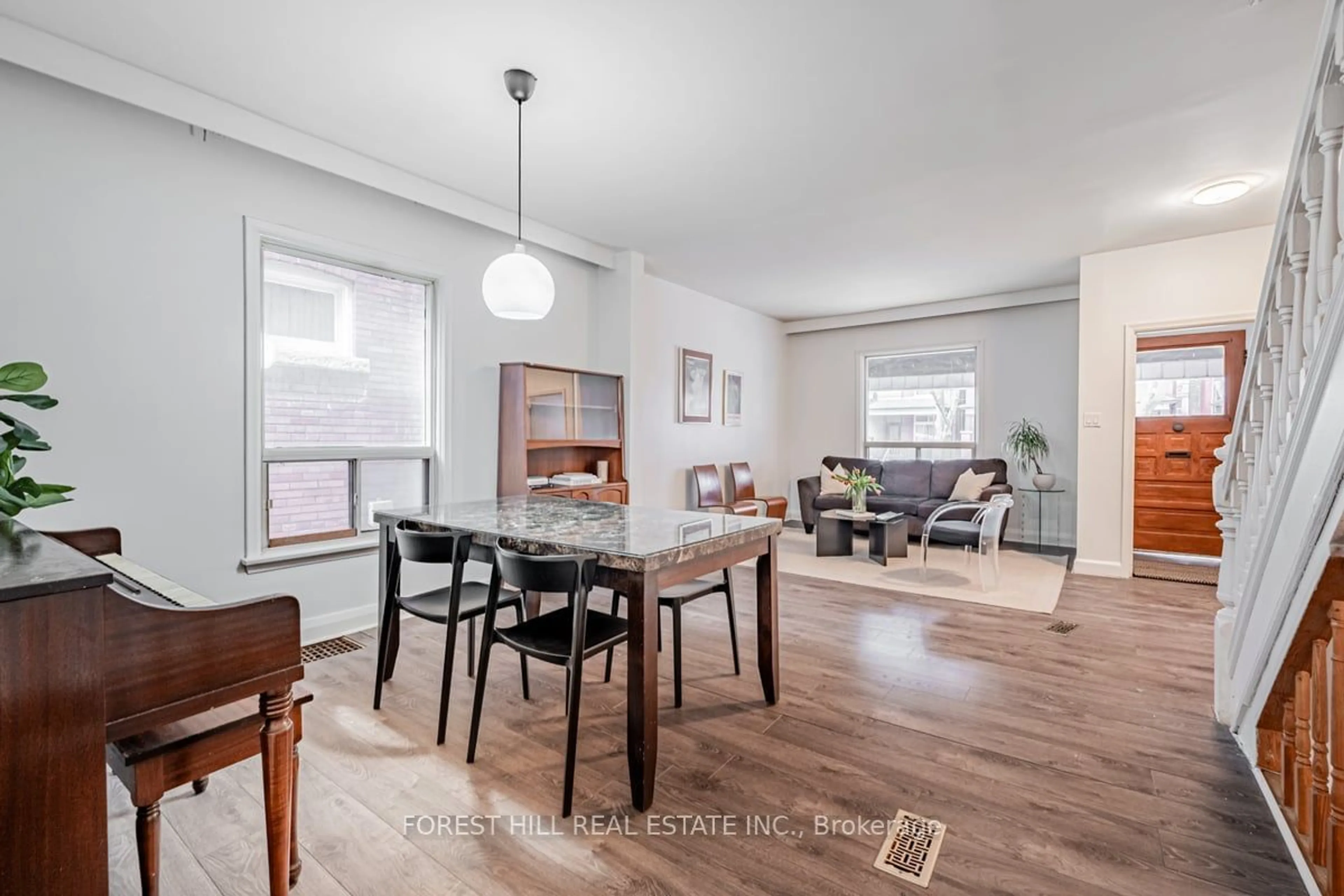 Dining room, wood floors, cottage for 119 PEARSON Ave, Toronto Ontario M6R 1G4