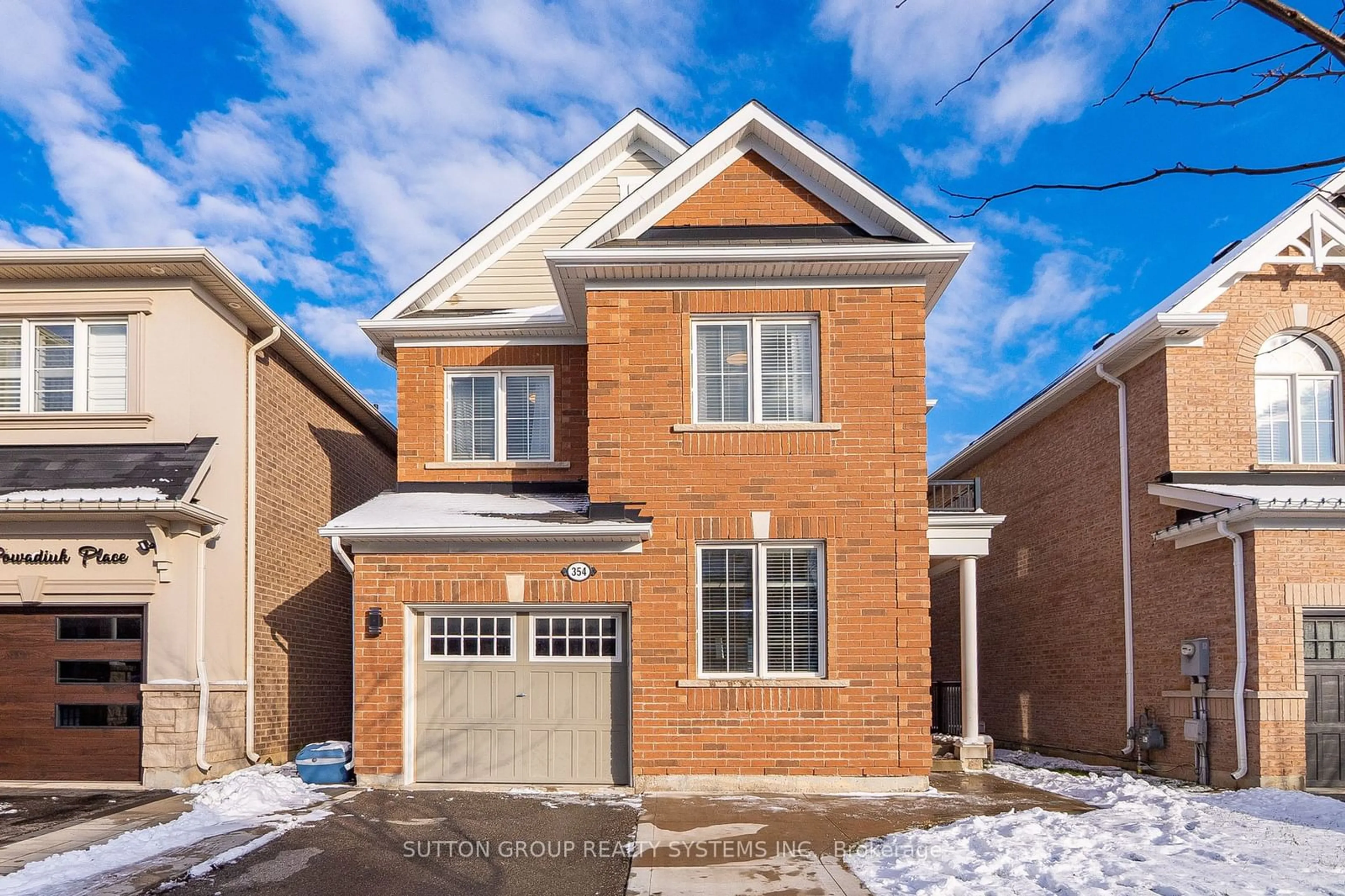 Home with brick exterior material for 354 Powadiuk Pl, Milton Ontario L9T 8Y1