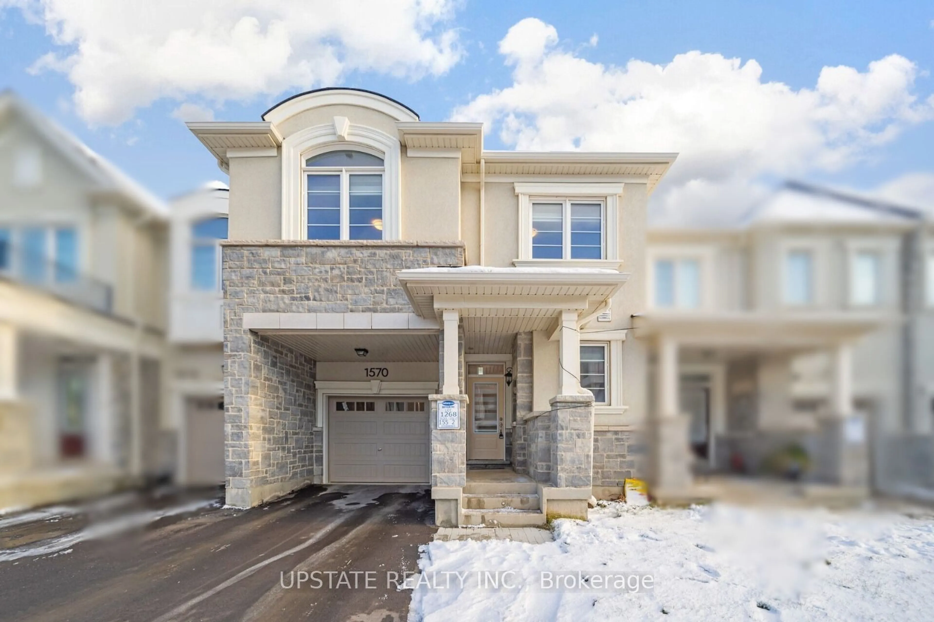 A pic from exterior of the house or condo, the street view for 1570 Denison Pl, Milton Ontario L9E 1Y2