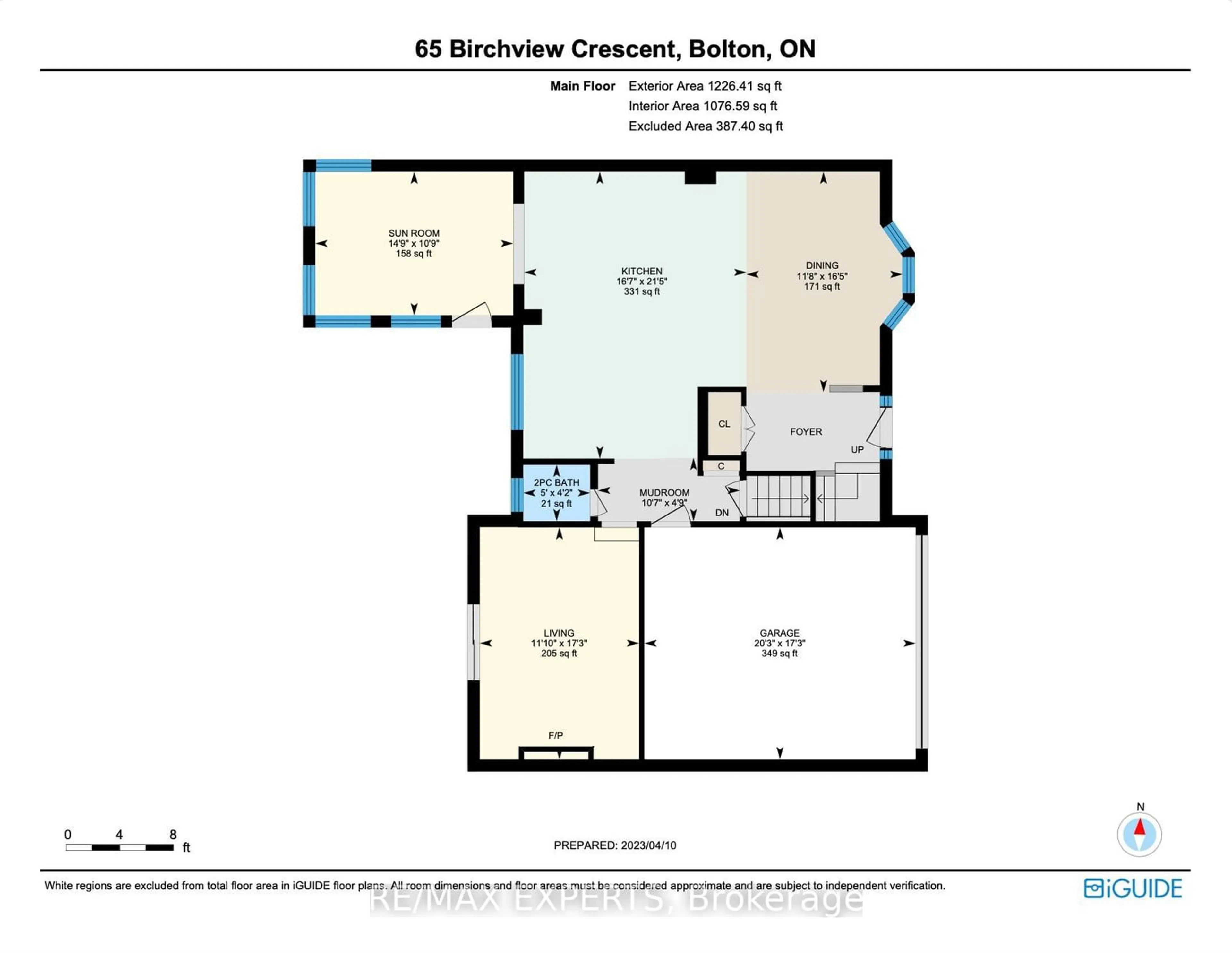 Floor plan for 65 Birchview Cres, Caledon Ontario L7E 3X2