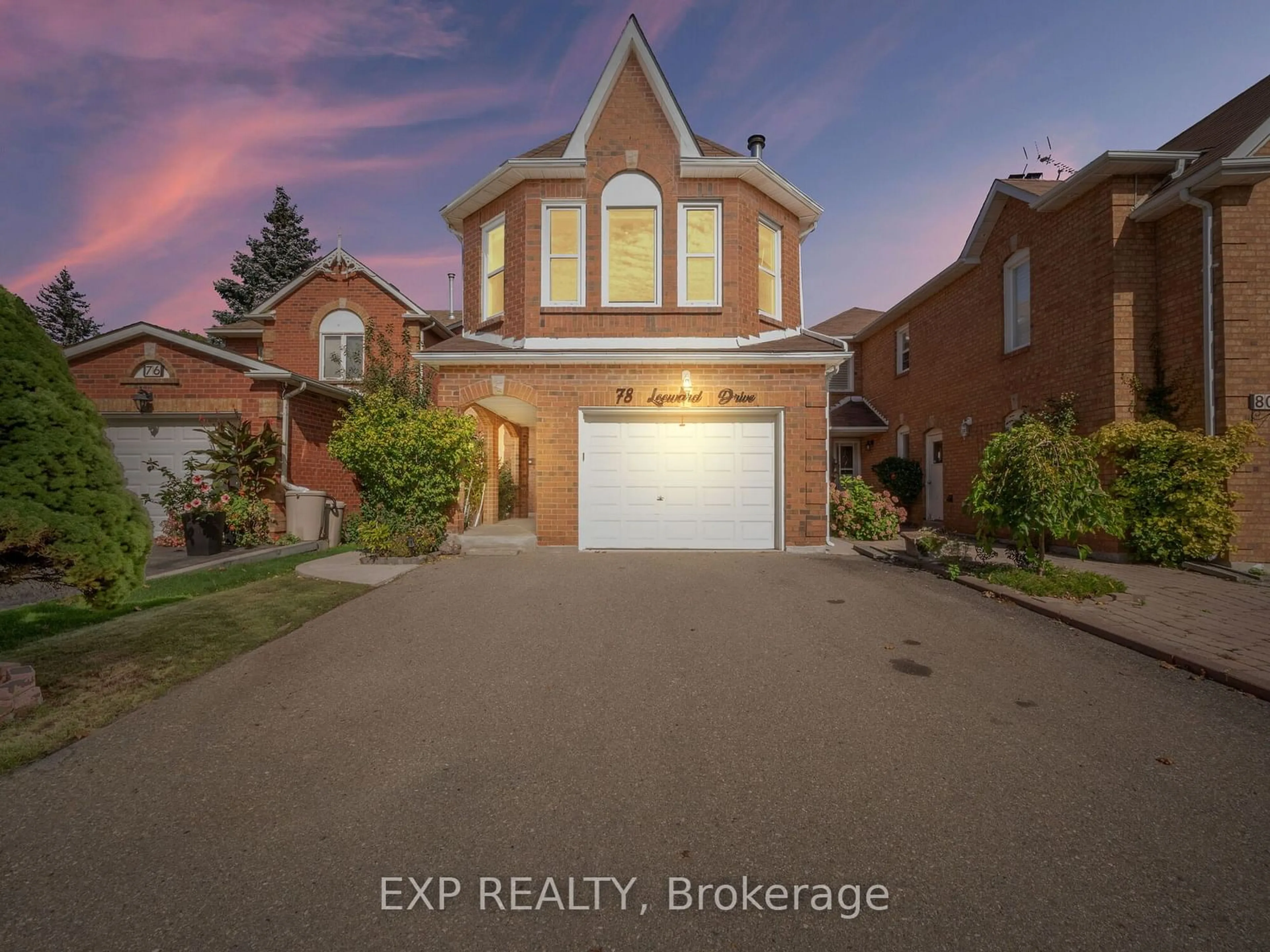 Frontside or backside of a home, the street view for 78 Leeward Dr, Brampton Ontario L6S 5V8