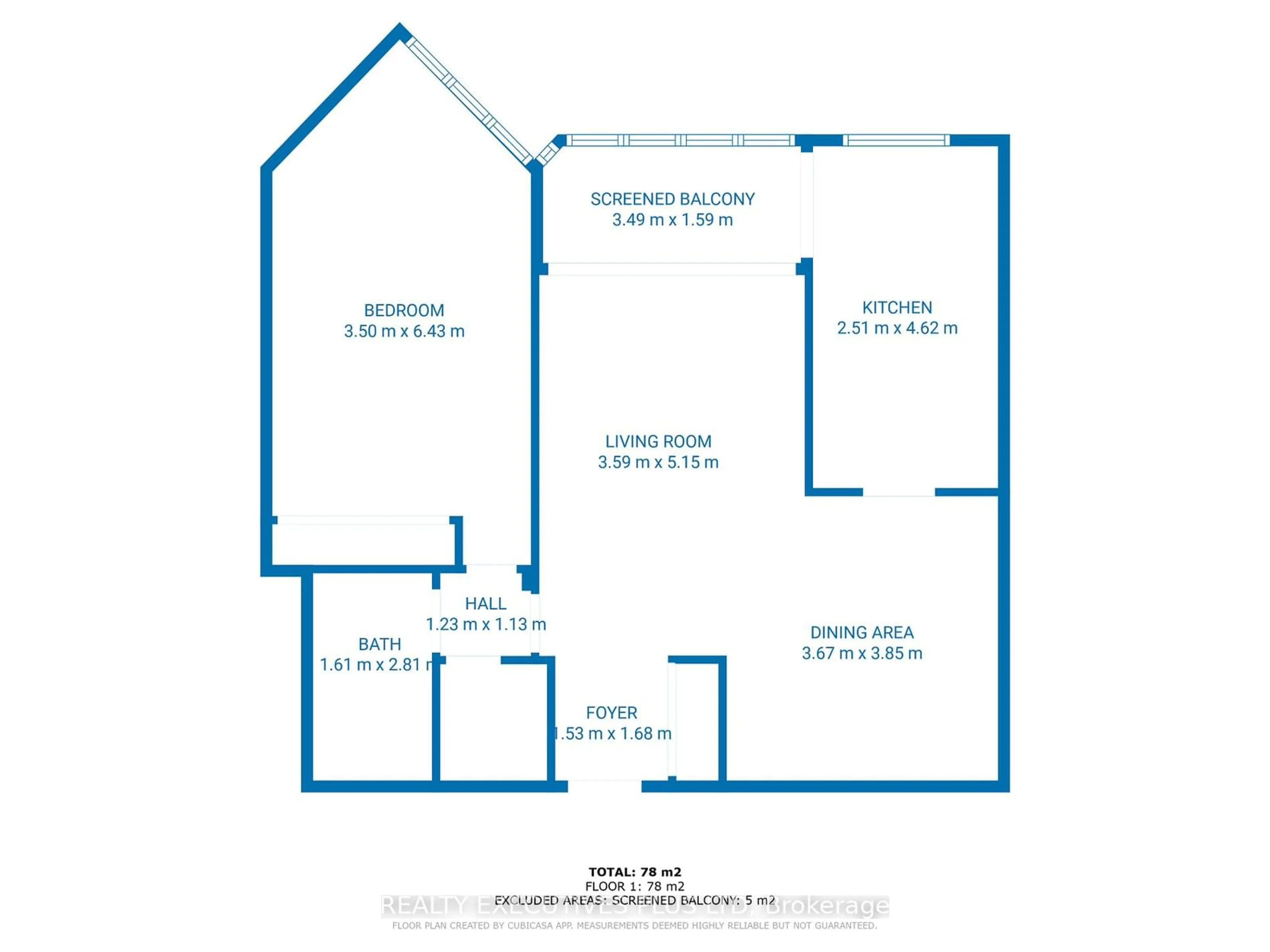 Floor plan for 4235 Sherwoodtowne Blvd #702, Mississauga Ontario L4Z 1W3