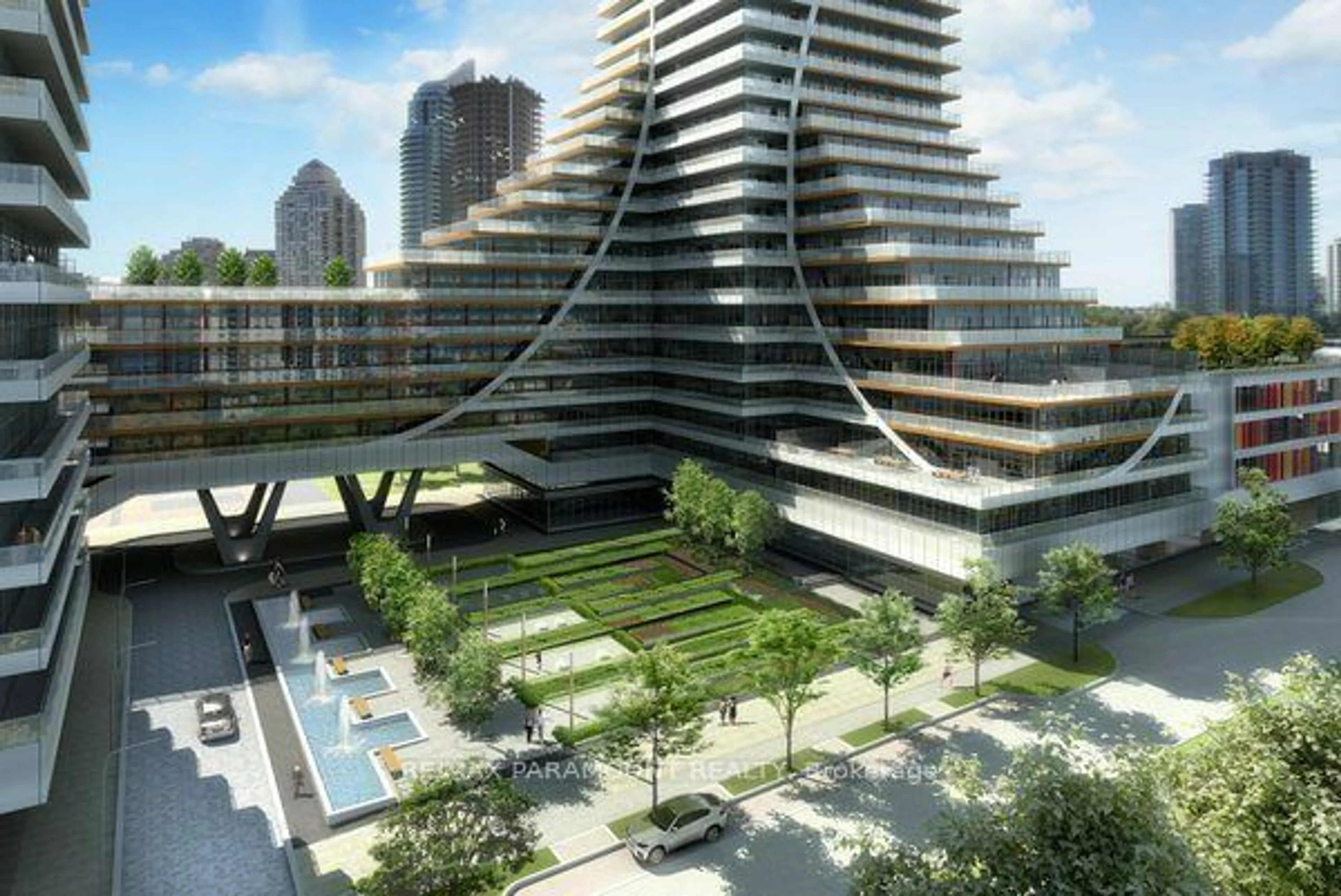 A pic from exterior of the house or condo, the view of city buildings for 30 Shore Breeze Dr #3121, Toronto Ontario M8V 0J1