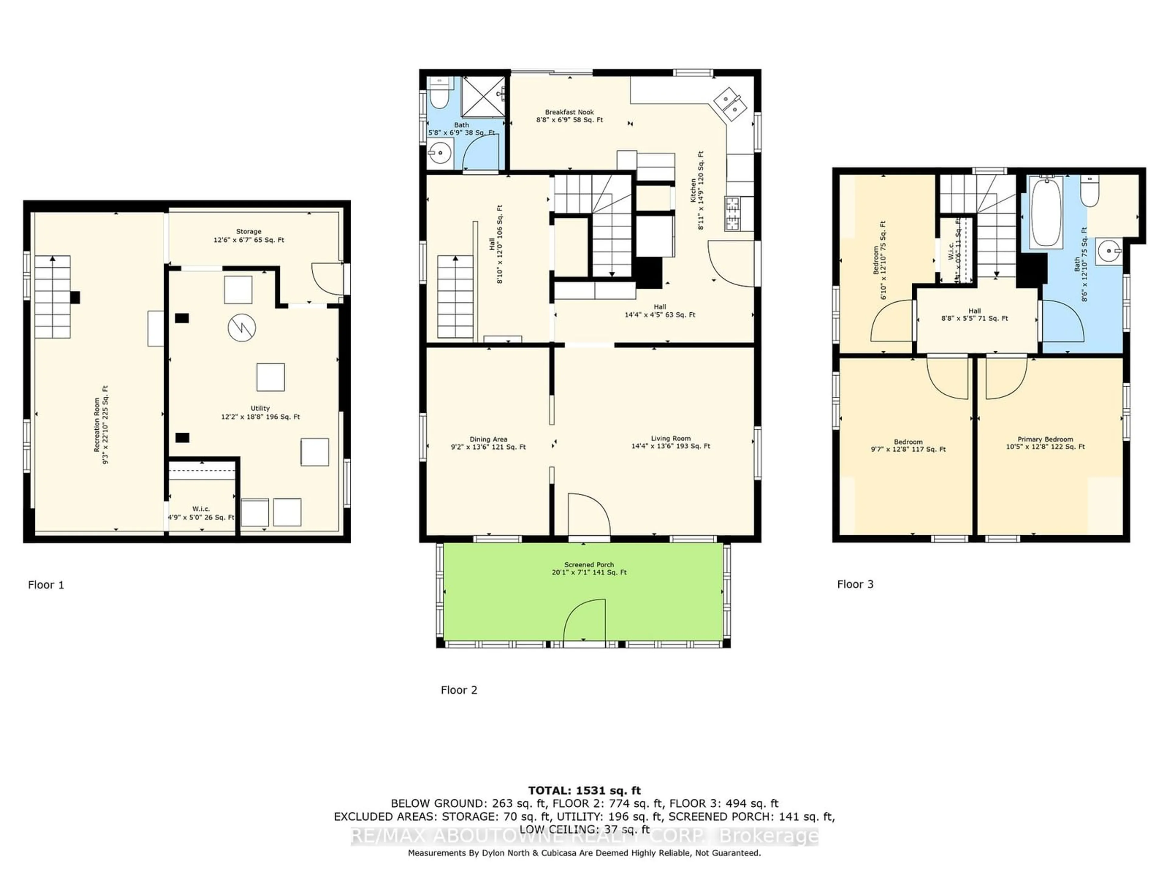 Floor plan for 47 Stewart St, Oakville Ontario L6K 1X6