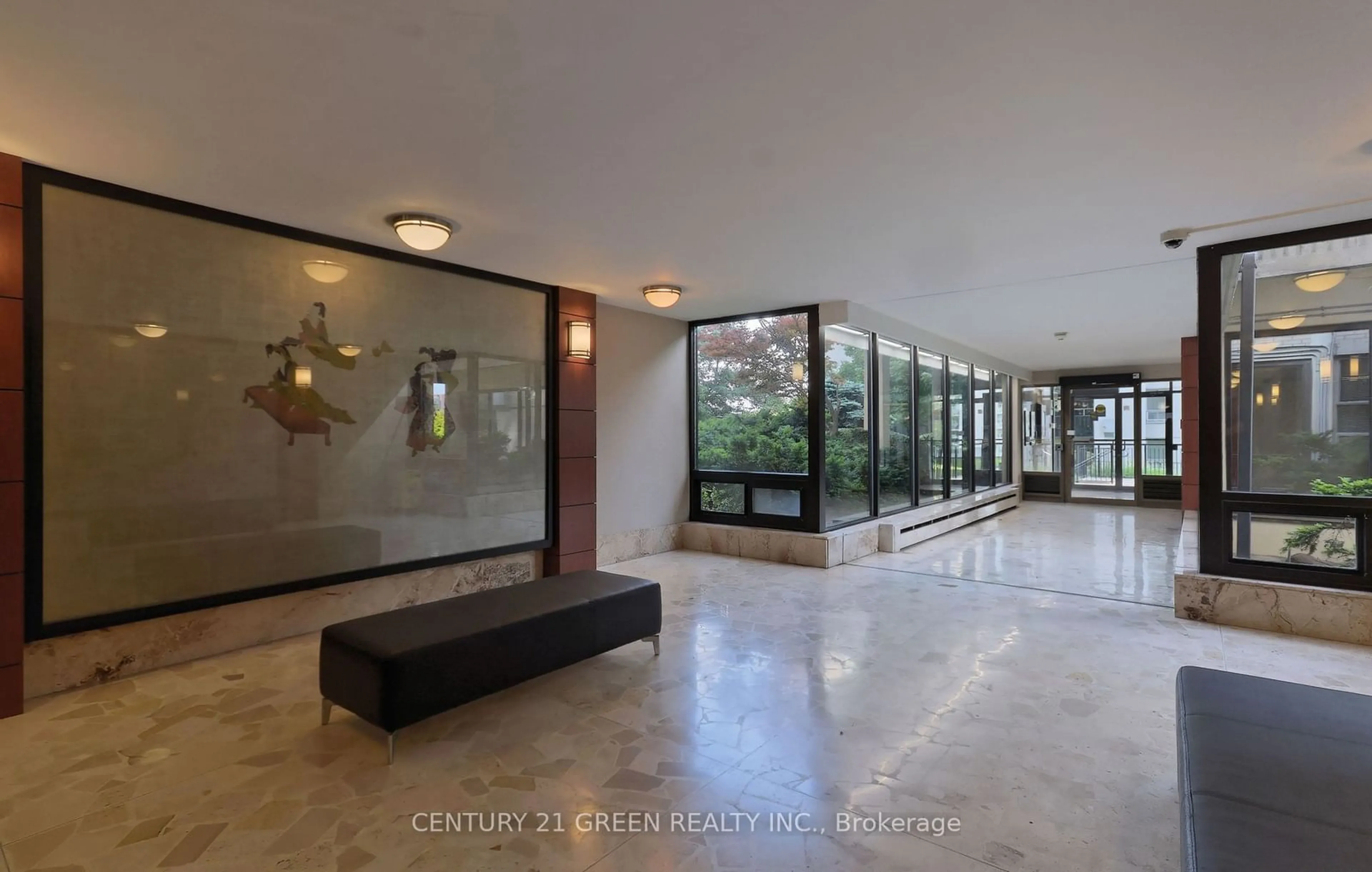 Indoor lobby, cement floor for 360 Ridelle Ave ##106, Toronto Ontario M6B 1K1