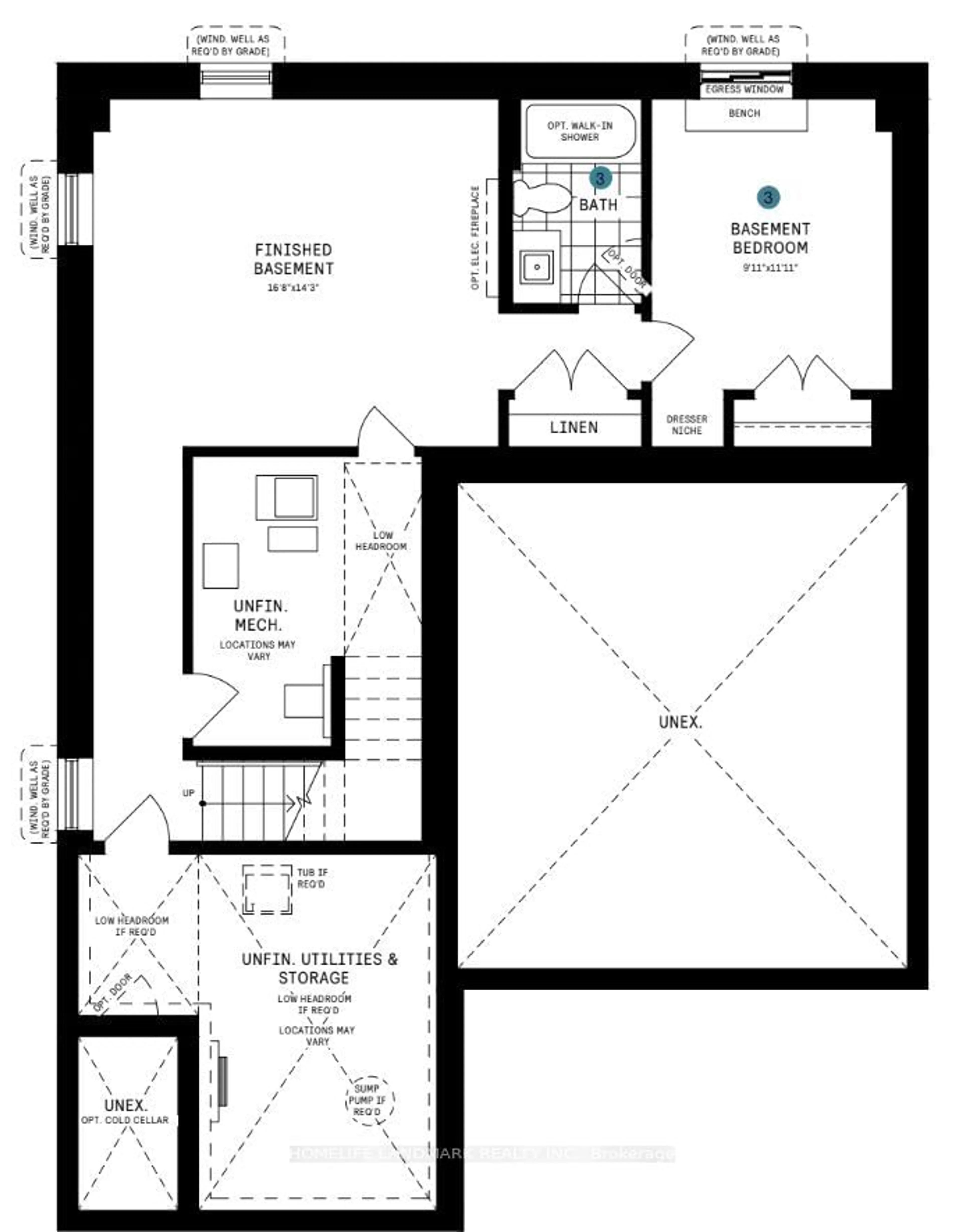 Floor plan for 3264 Mariner Passage, Oakville Ontario L6M 5S2