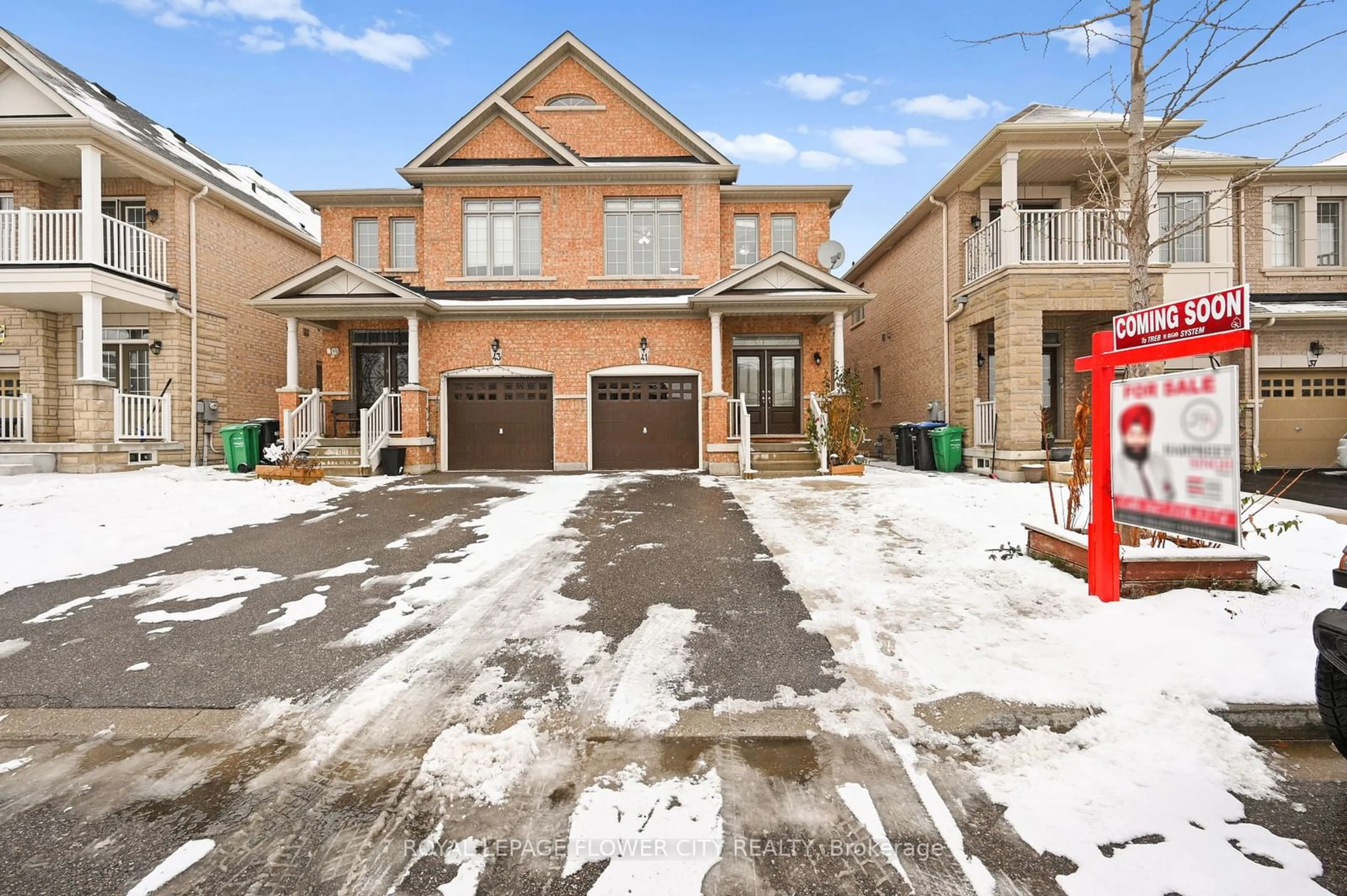 A pic from exterior of the house or condo, the street view for 41 Speedwell St, Brampton Ontario L6X 0R8