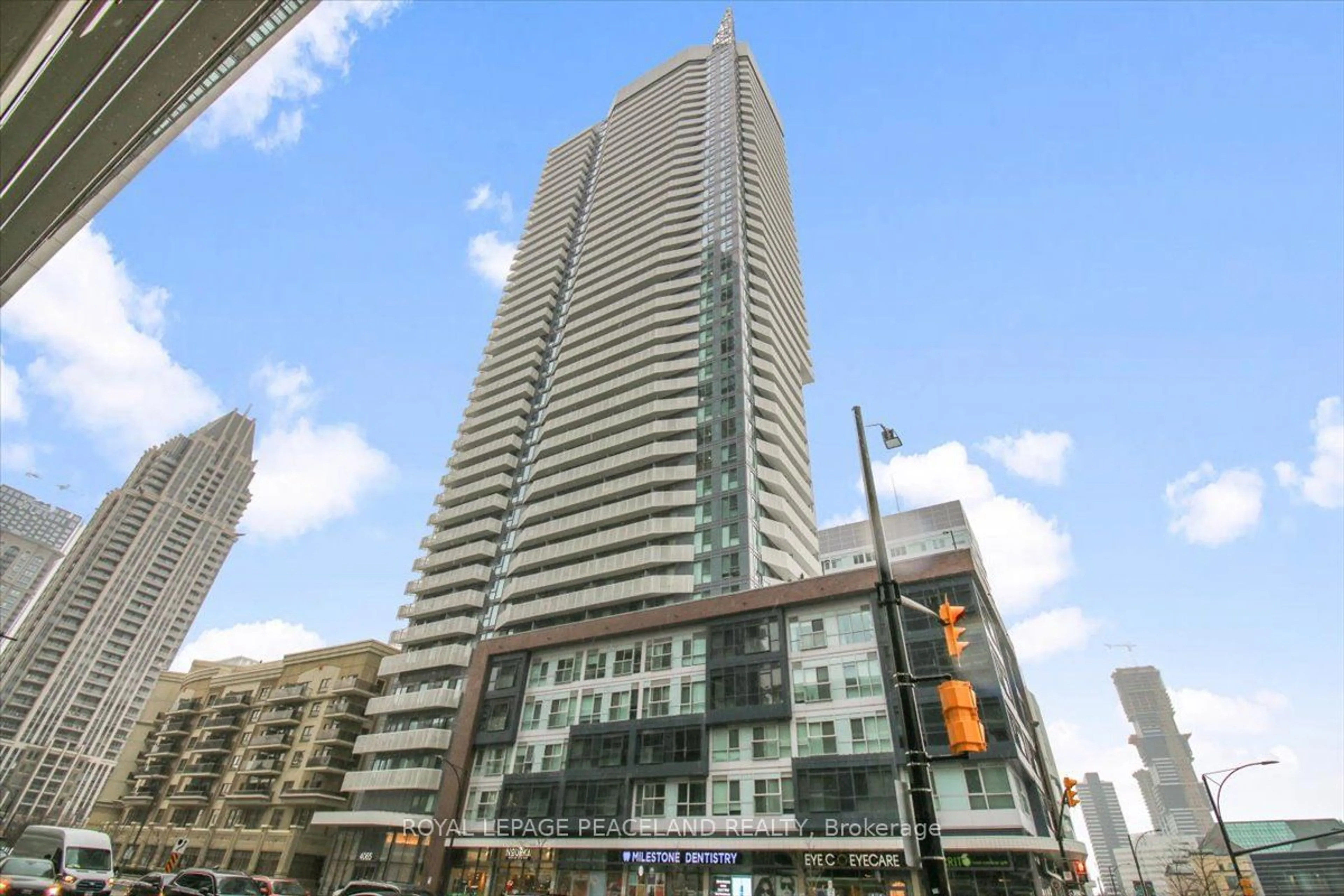 A pic from exterior of the house or condo, the front or back of building for 4065 Confederation Pkwy #1202, Mississauga Ontario L5B 0L4