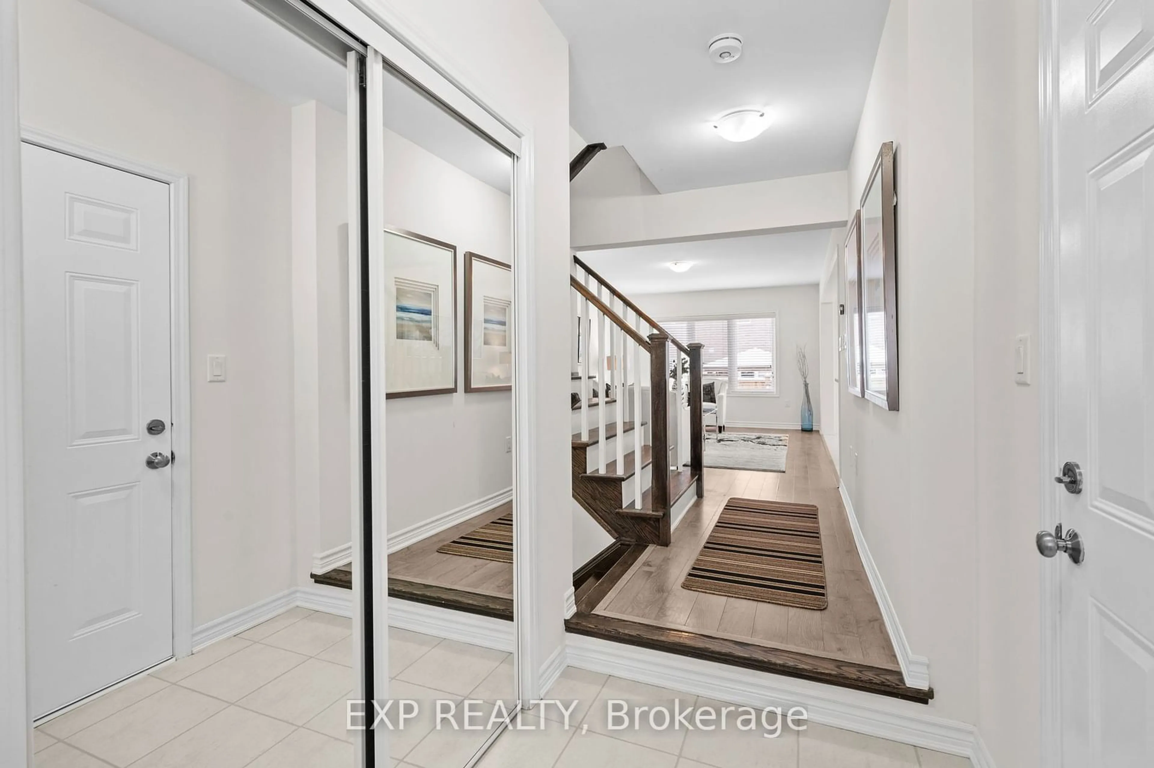 Indoor foyer, wood floors for 288 Beasley Terr, Milton Ontario L9E 1C5