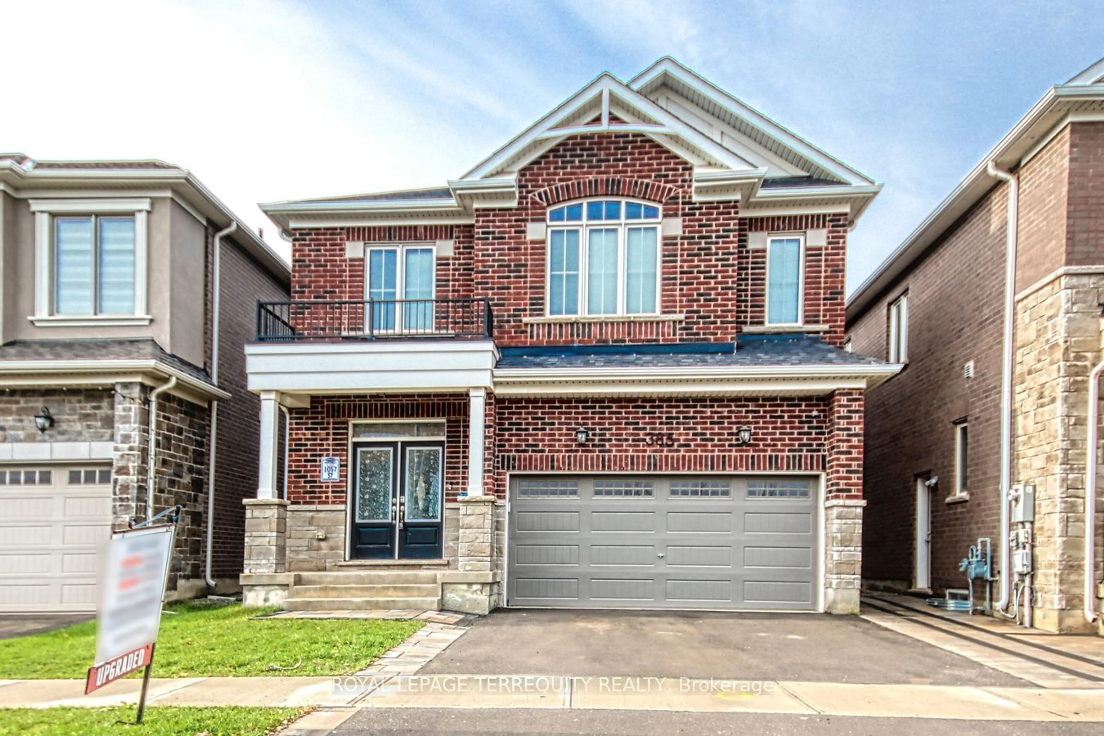 Home with brick exterior material for 385 Gordon Krantz Ave, Milton Ontario L9E 1W1