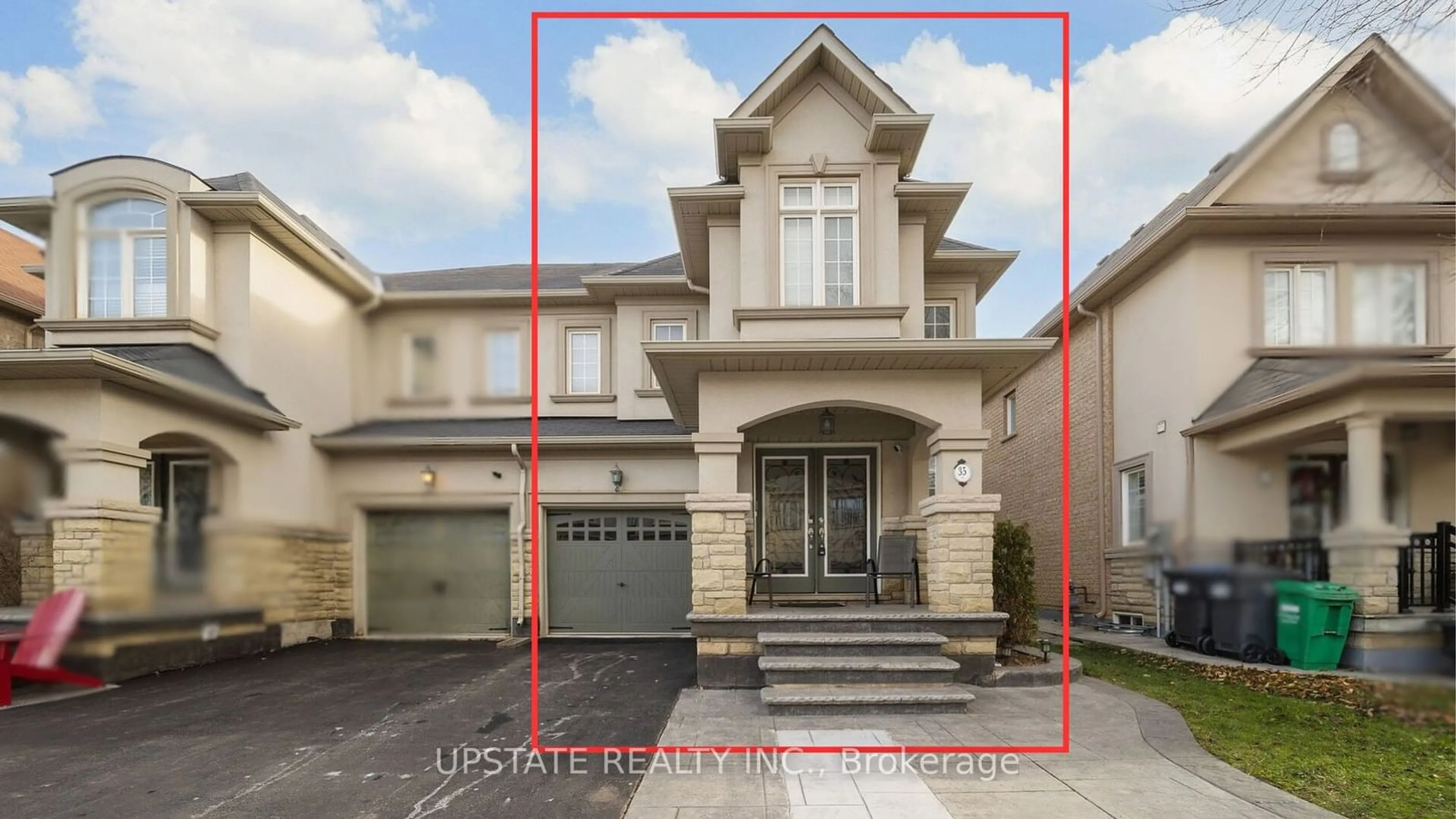 Frontside or backside of a home, the street view for 35 Beachville Circ, Brampton Ontario L6X 0V2