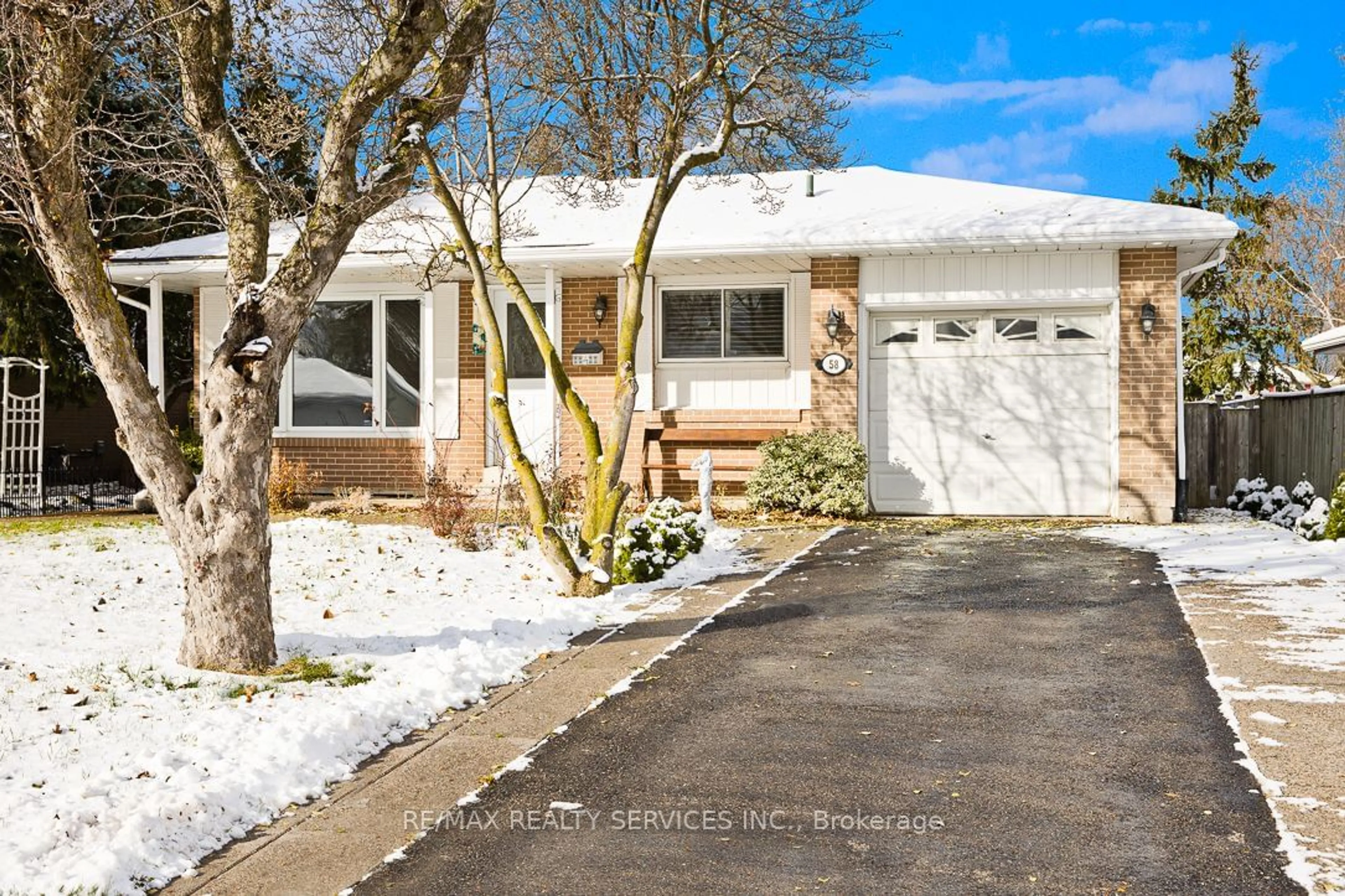 A pic from exterior of the house or condo, the street view for 58 Watson Cres, Brampton Ontario L6W 1E7