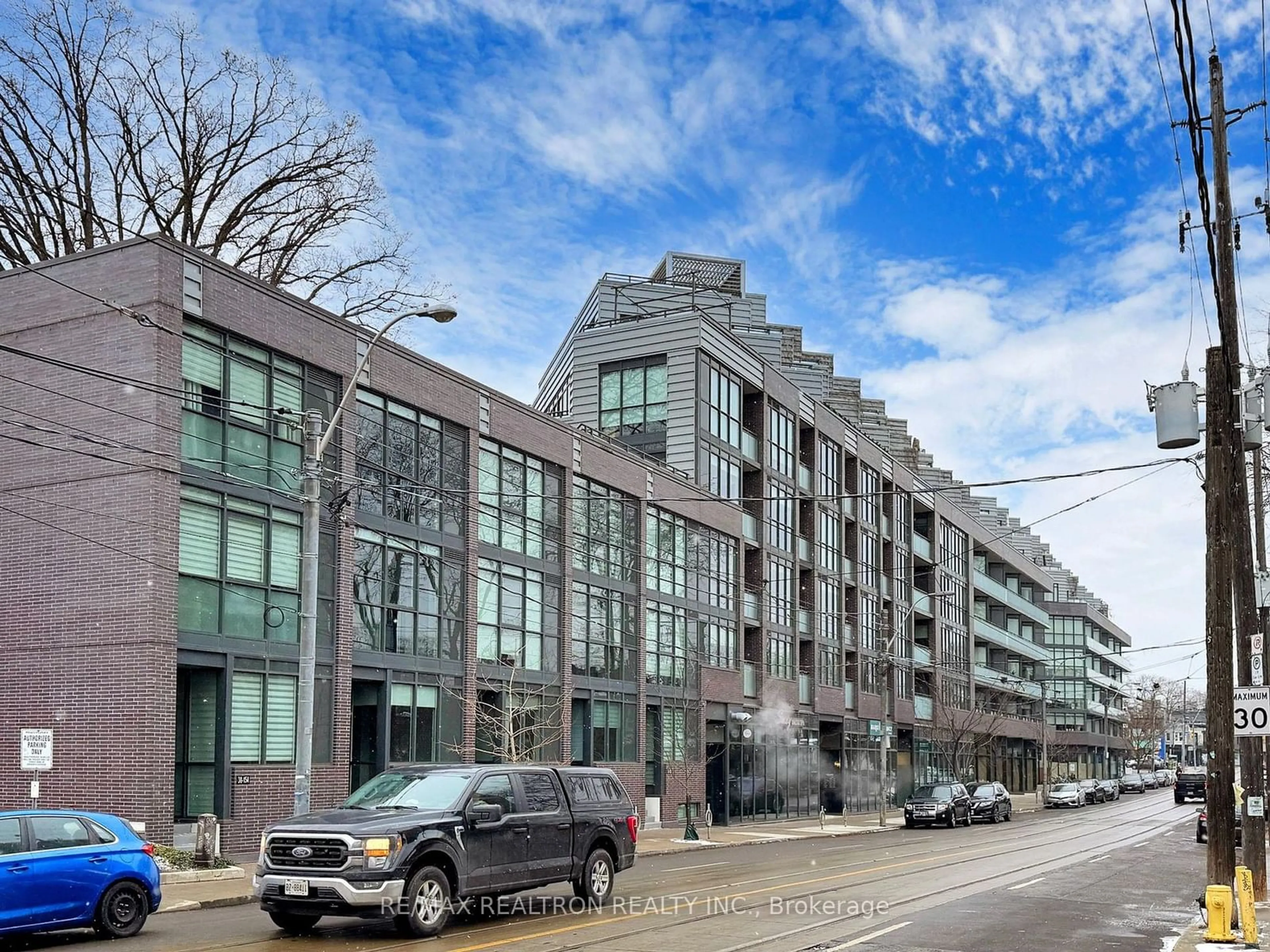 A pic from exterior of the house or condo, the front or back of building for 36 Howard Park Ave #302, Toronto Ontario M6R 1V5