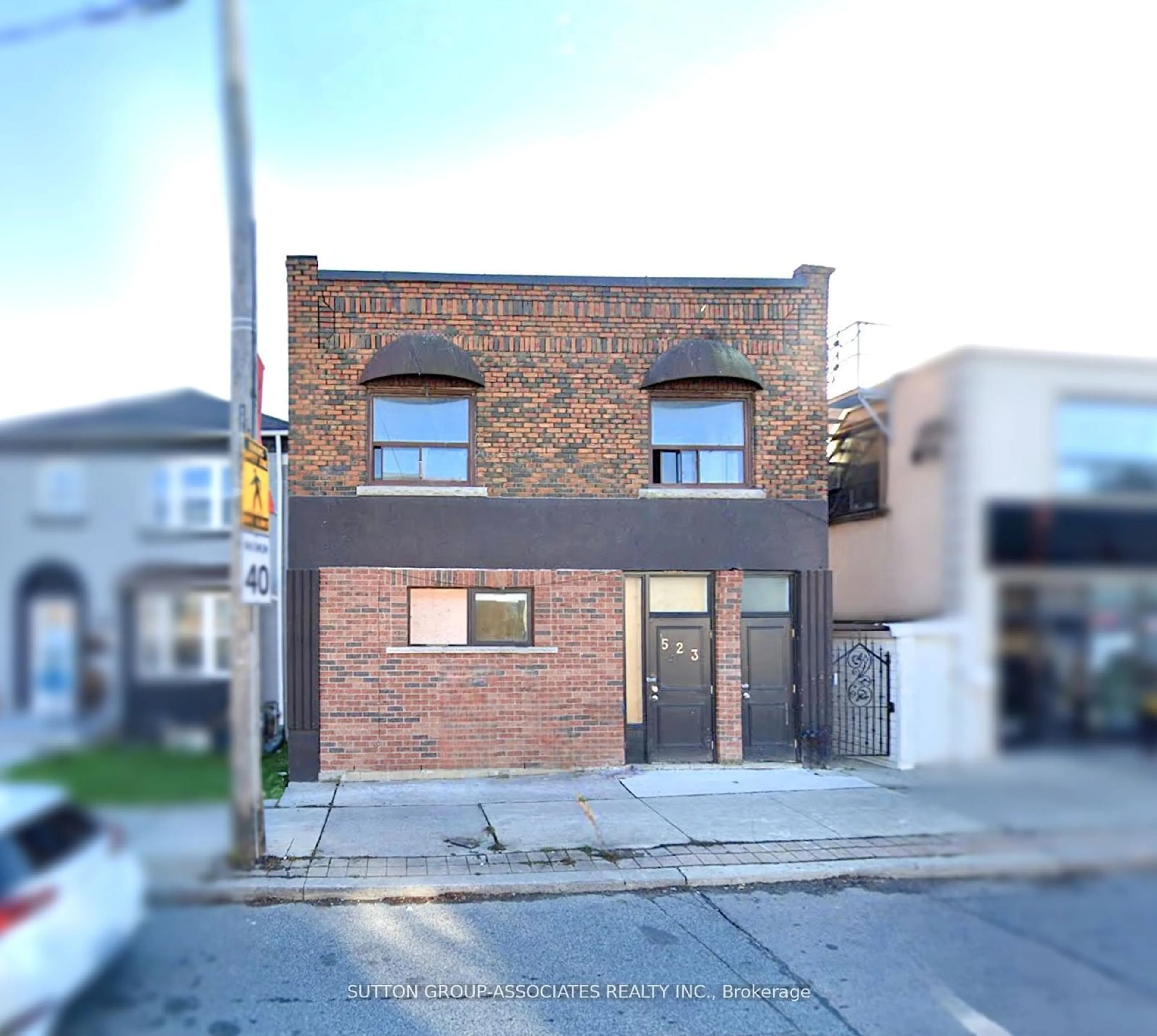 A pic from exterior of the house or condo, the street view for 525 Rogers Rd, Toronto Ontario M6M 1B4