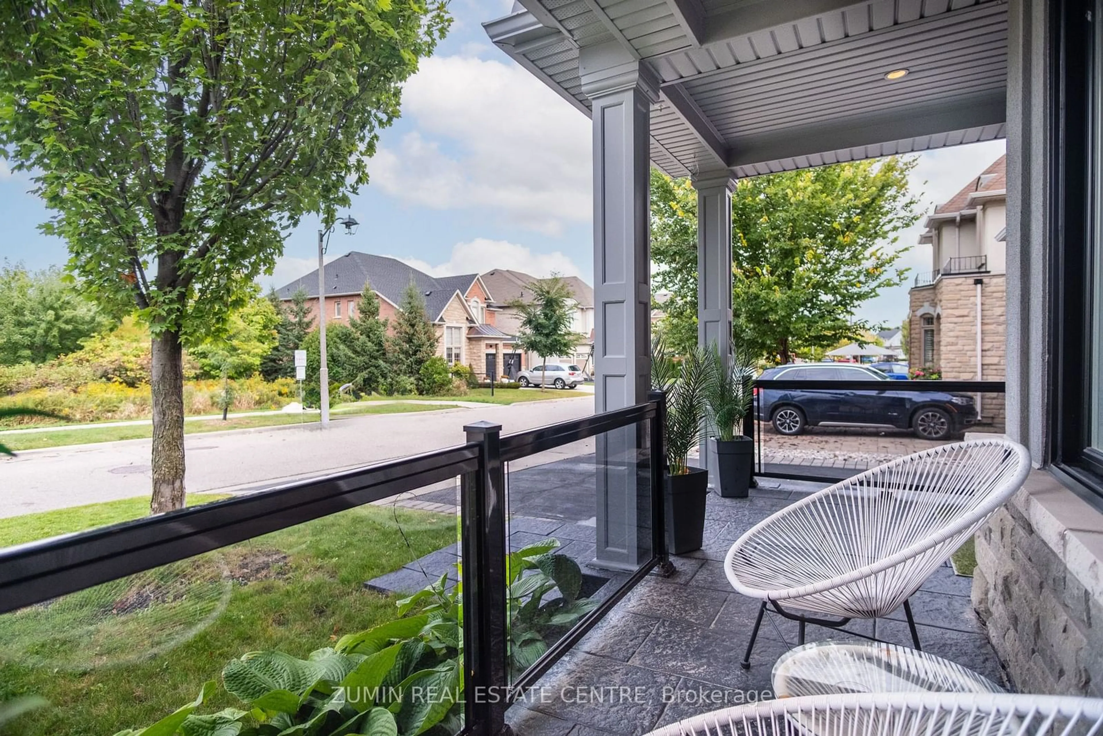 Patio, the fenced backyard for 2396 Spring Meadow Way, Oakville Ontario L6M 0R6