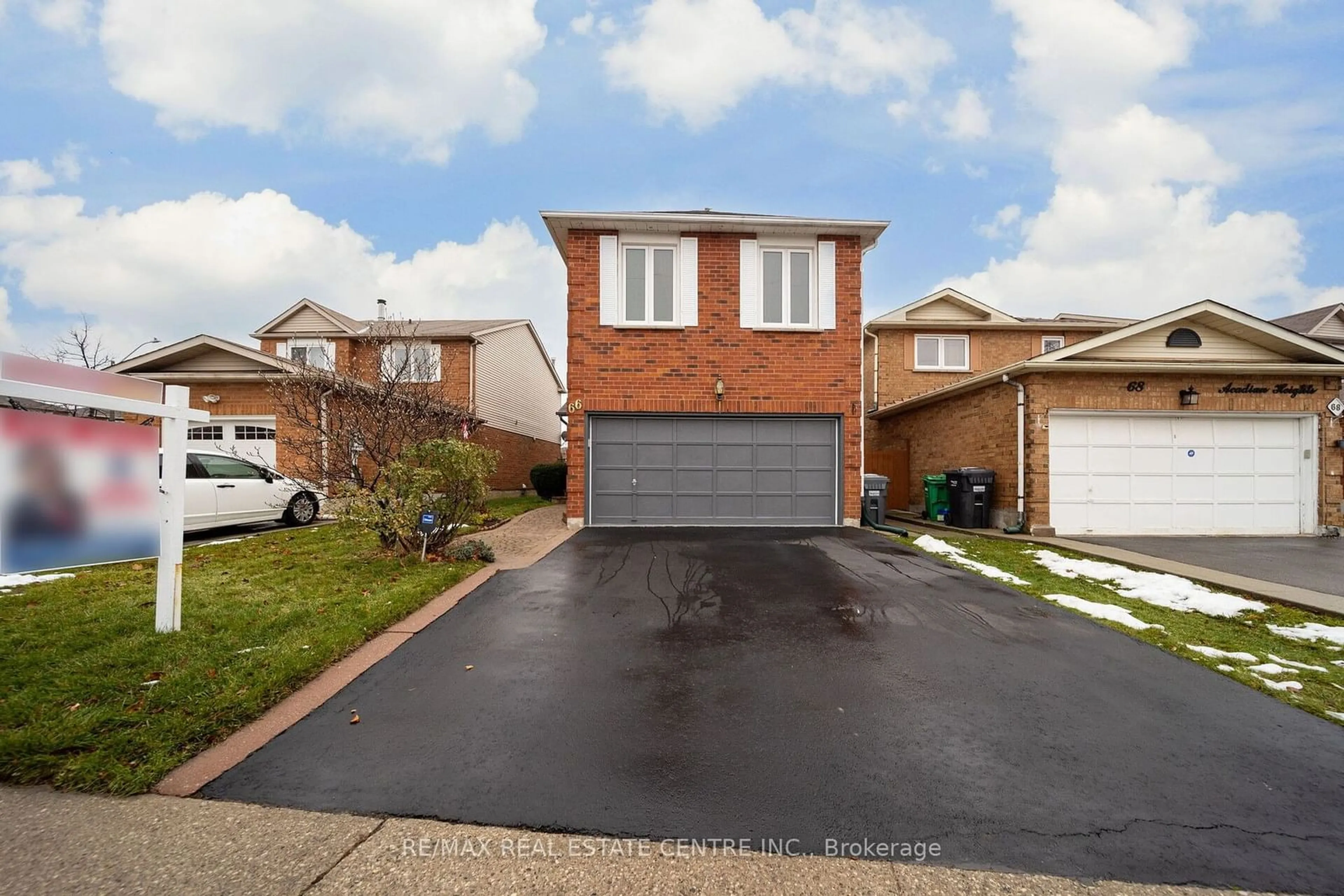 Home with brick exterior material, street for 66 Acadian Hts, Brampton Ontario L6Y 4H2