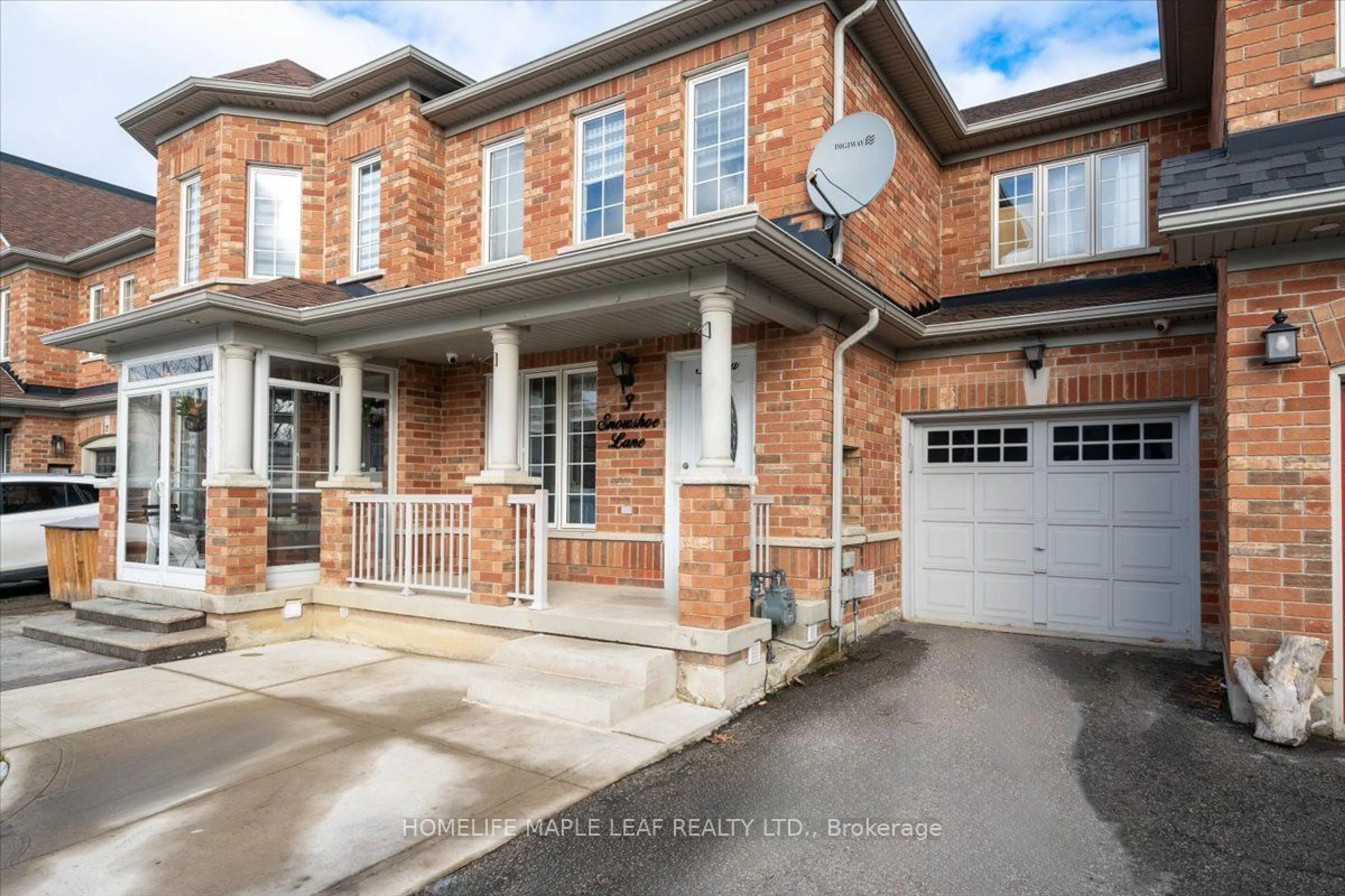 Home with brick exterior material, street for 3 Snowshoe Lane, Brampton Ontario L6R 0J1