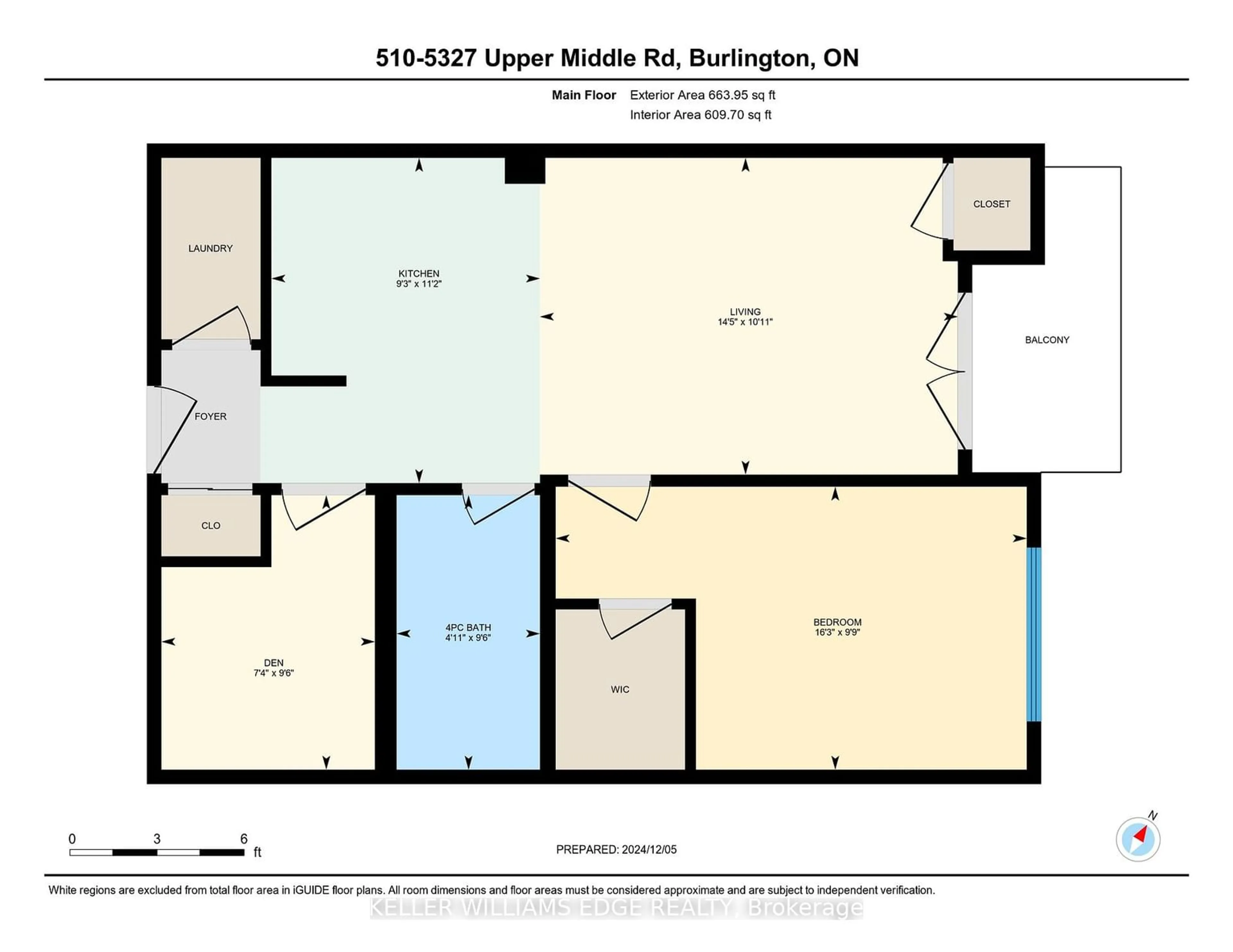 Floor plan for 5327 Upper Middle Rd #510, Burlington Ontario L7L 0E9