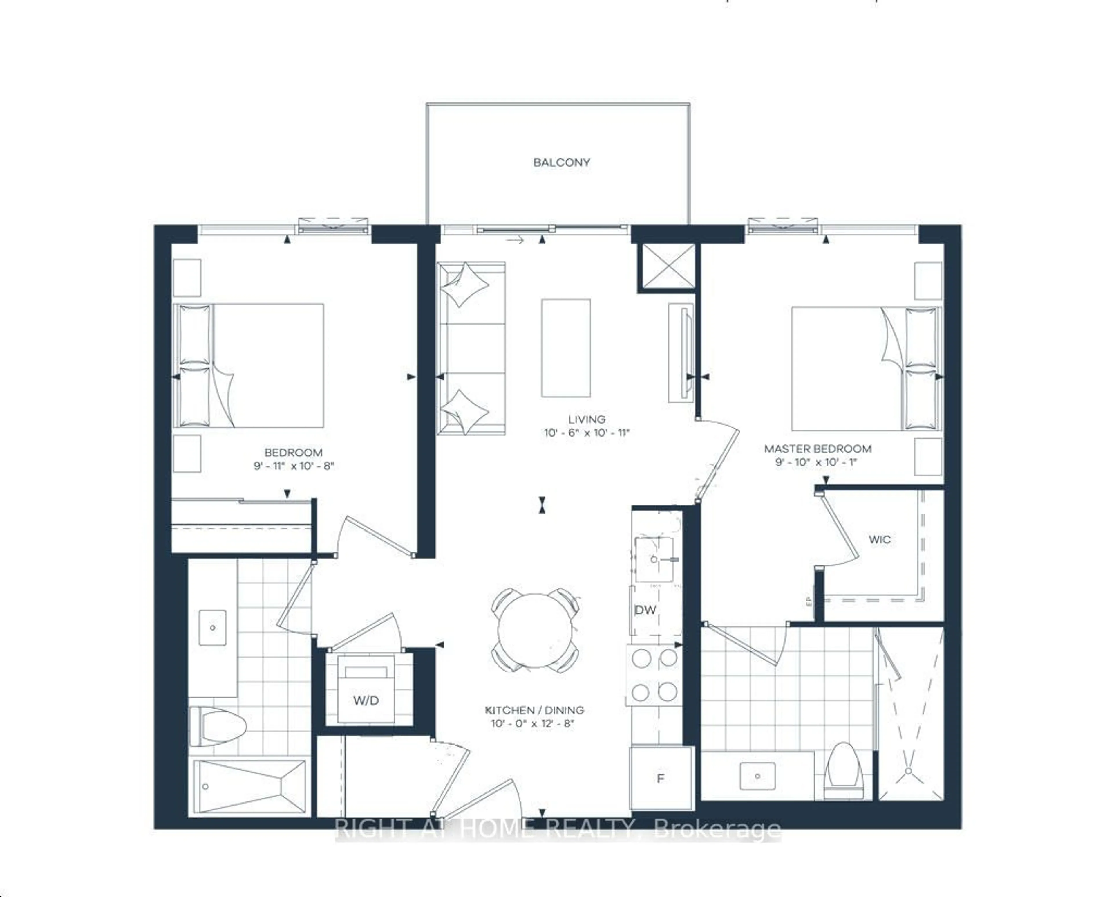 Floor plan for 2450 Old Bronte Rd #833, Oakville Ontario L6M 5P6