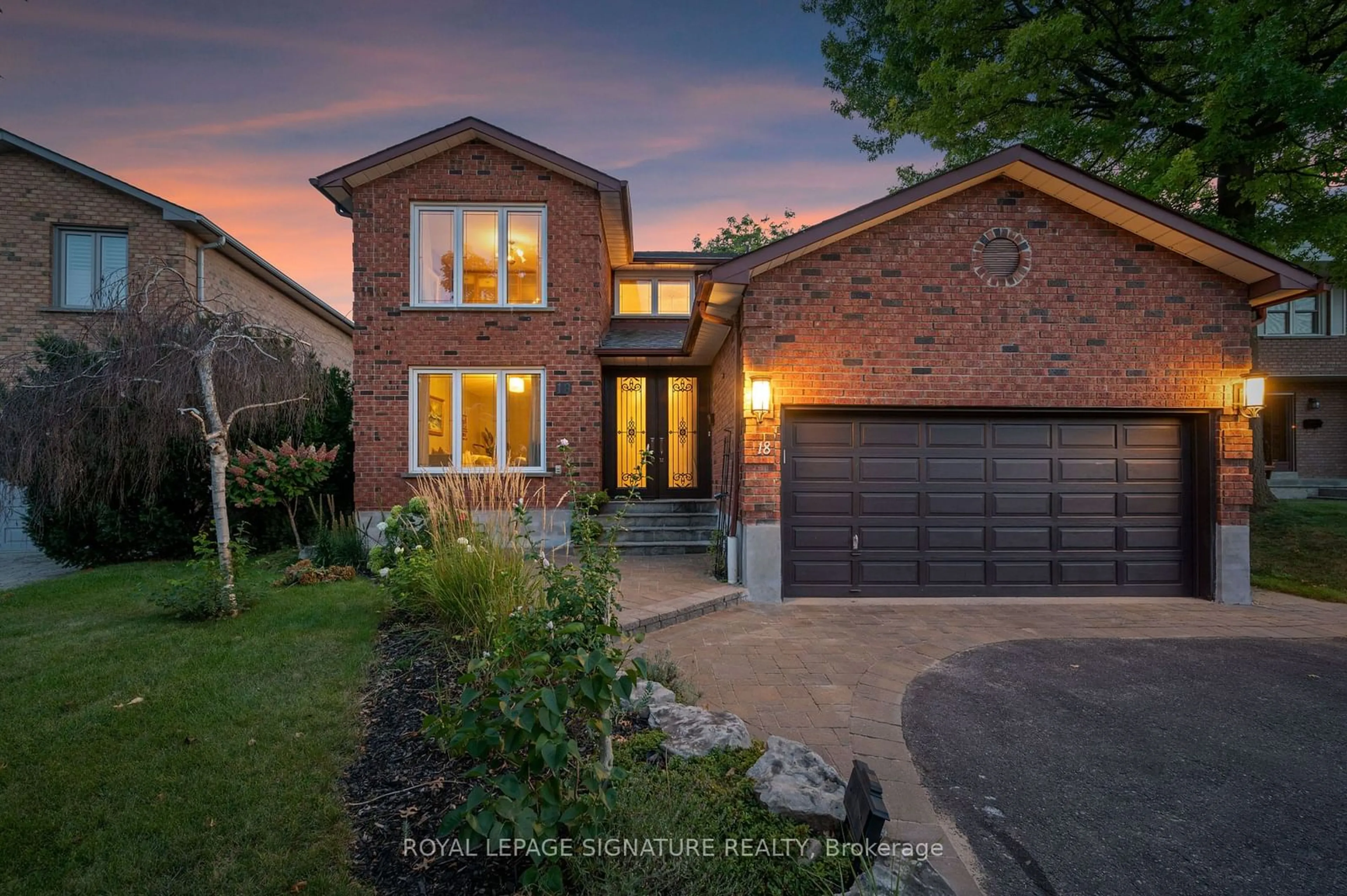 Home with brick exterior material, street for 18 Esposito Crt, Toronto Ontario M9C 5H6