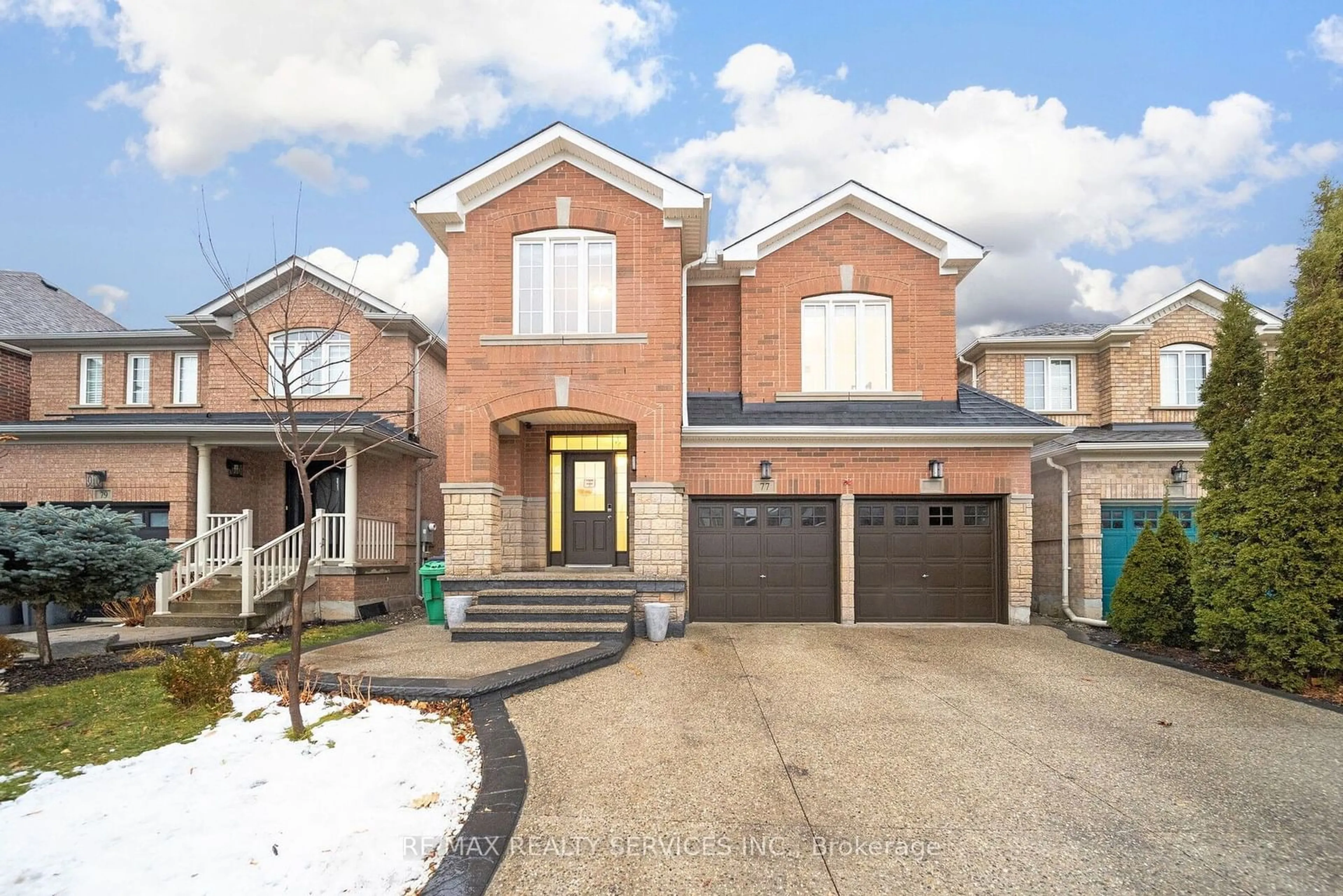 Home with brick exterior material, street for 77 Crown Victoria Dr, Brampton Ontario L7A 3X1