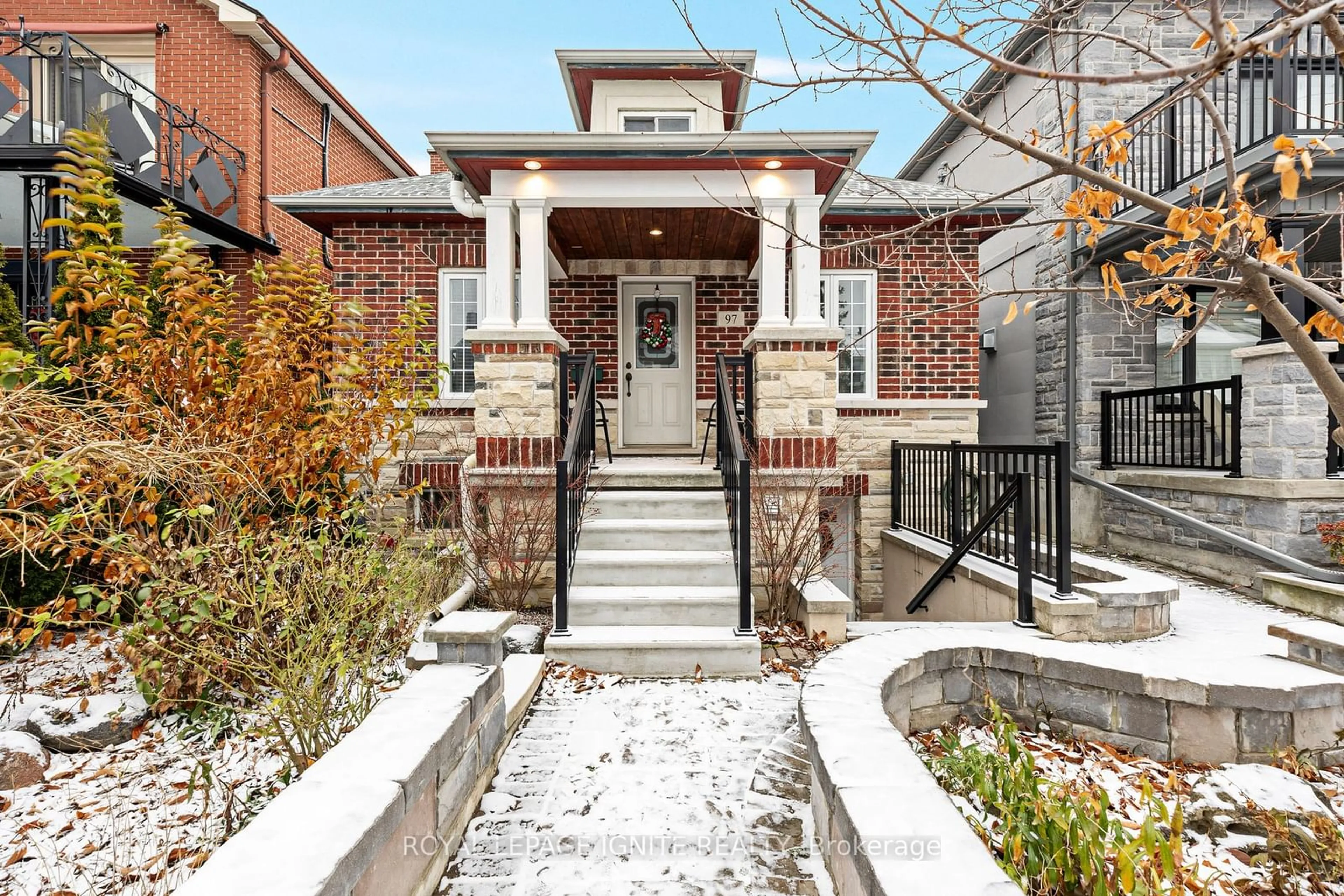 Home with brick exterior material, street for 97 Sellers Ave, Toronto Ontario M6E 3T7