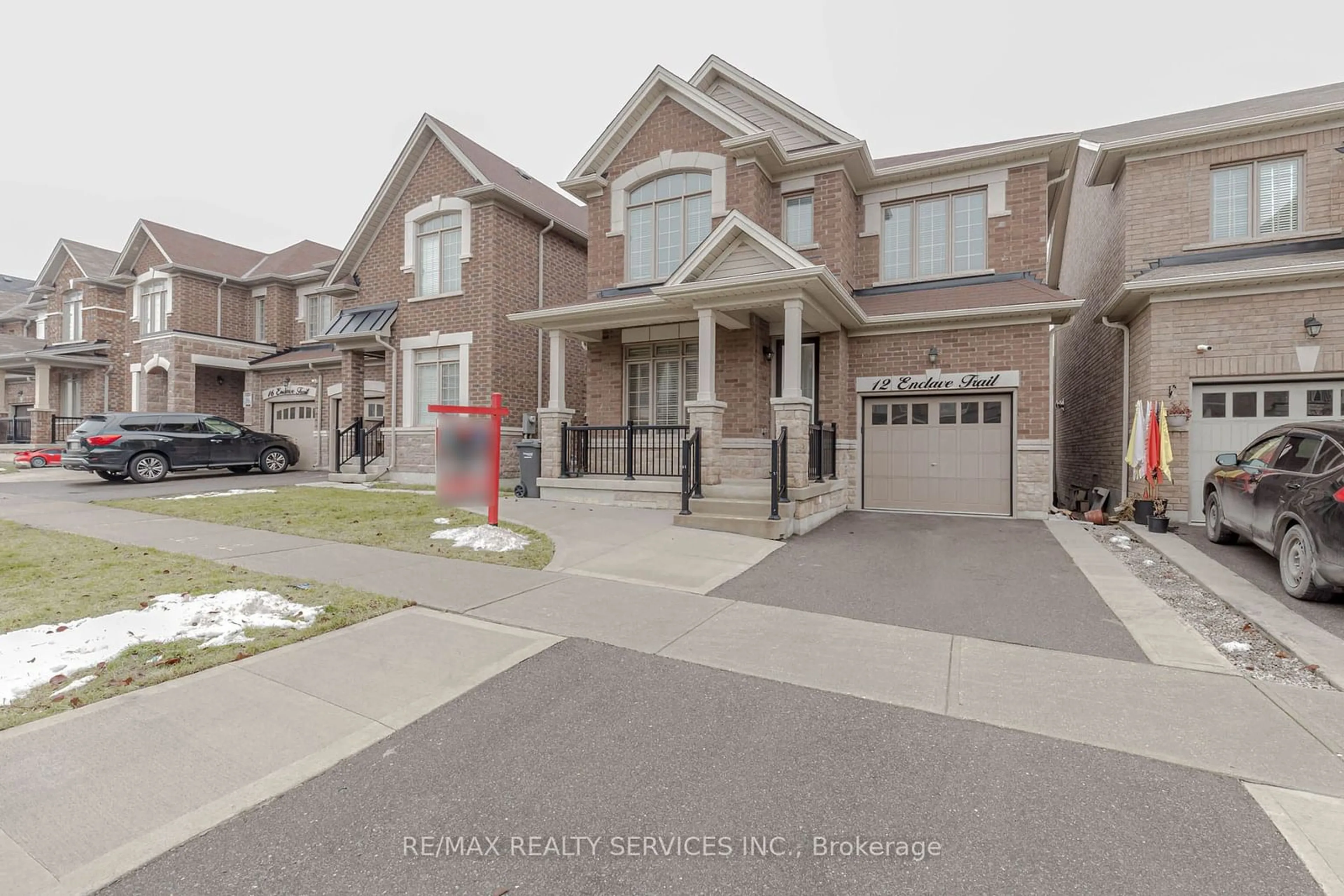 Home with brick exterior material, street for 12 Enclave Tr, Brampton Ontario L6R 4B3