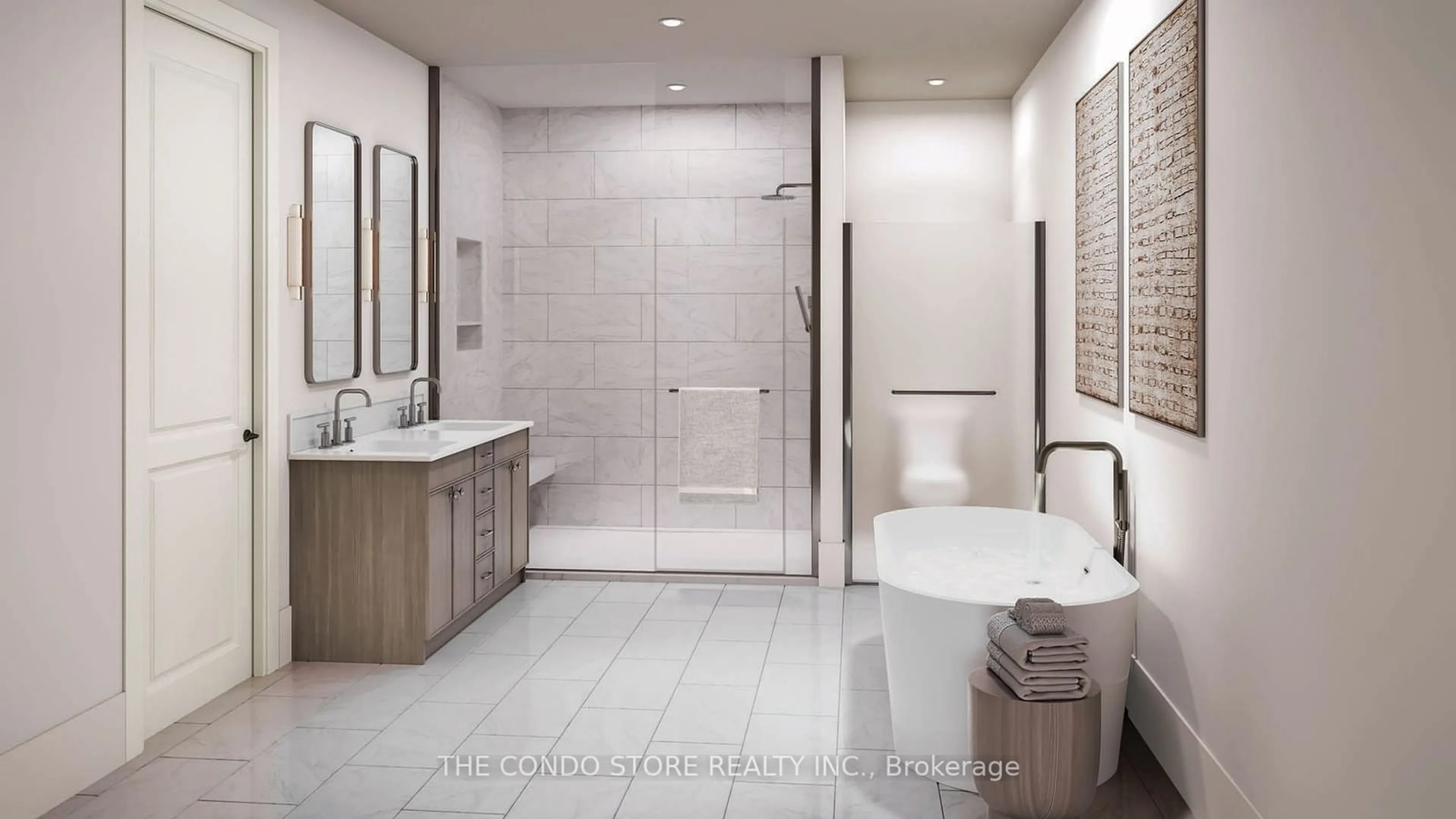 Contemporary bathroom, ceramic/tile floor for 221 Allan St #204, Oakville Ontario L6J 3P2