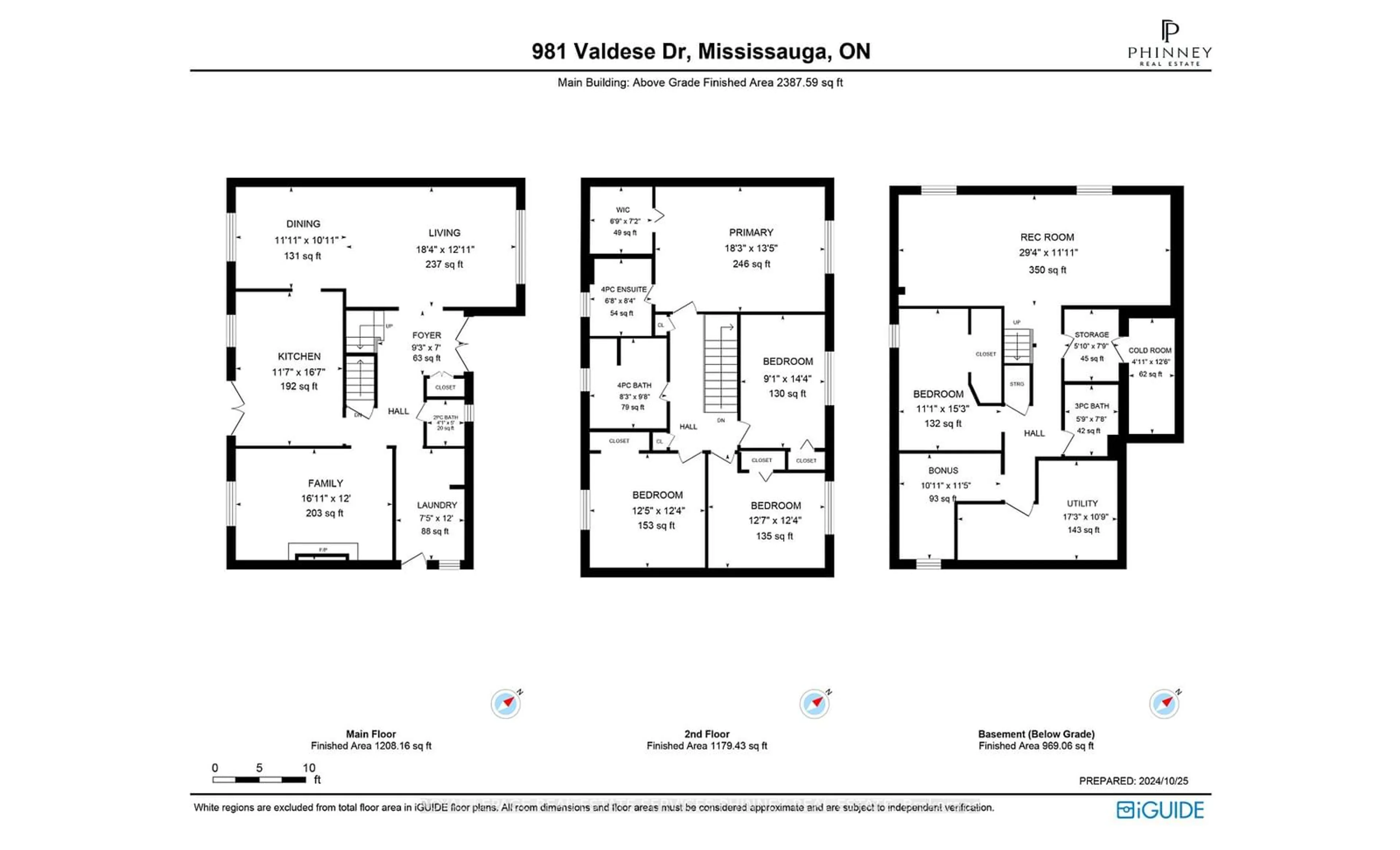 Floor plan for 981 Valdese Dr, Mississauga Ontario L5C 2Z5