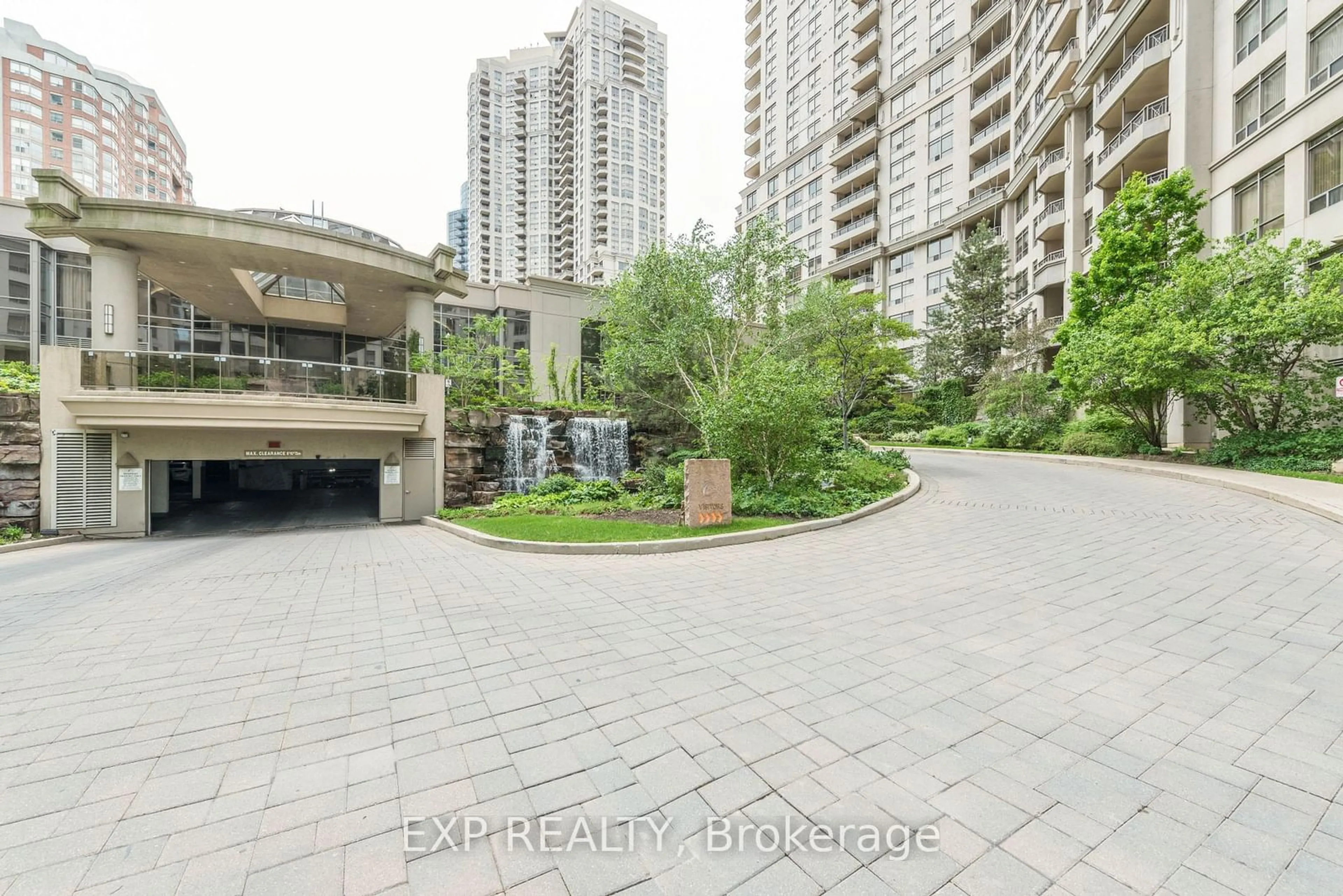 Patio, city buildings view from balcony for 3888 Duke Of York Blvd #121, Mississauga Ontario L5B 4P5