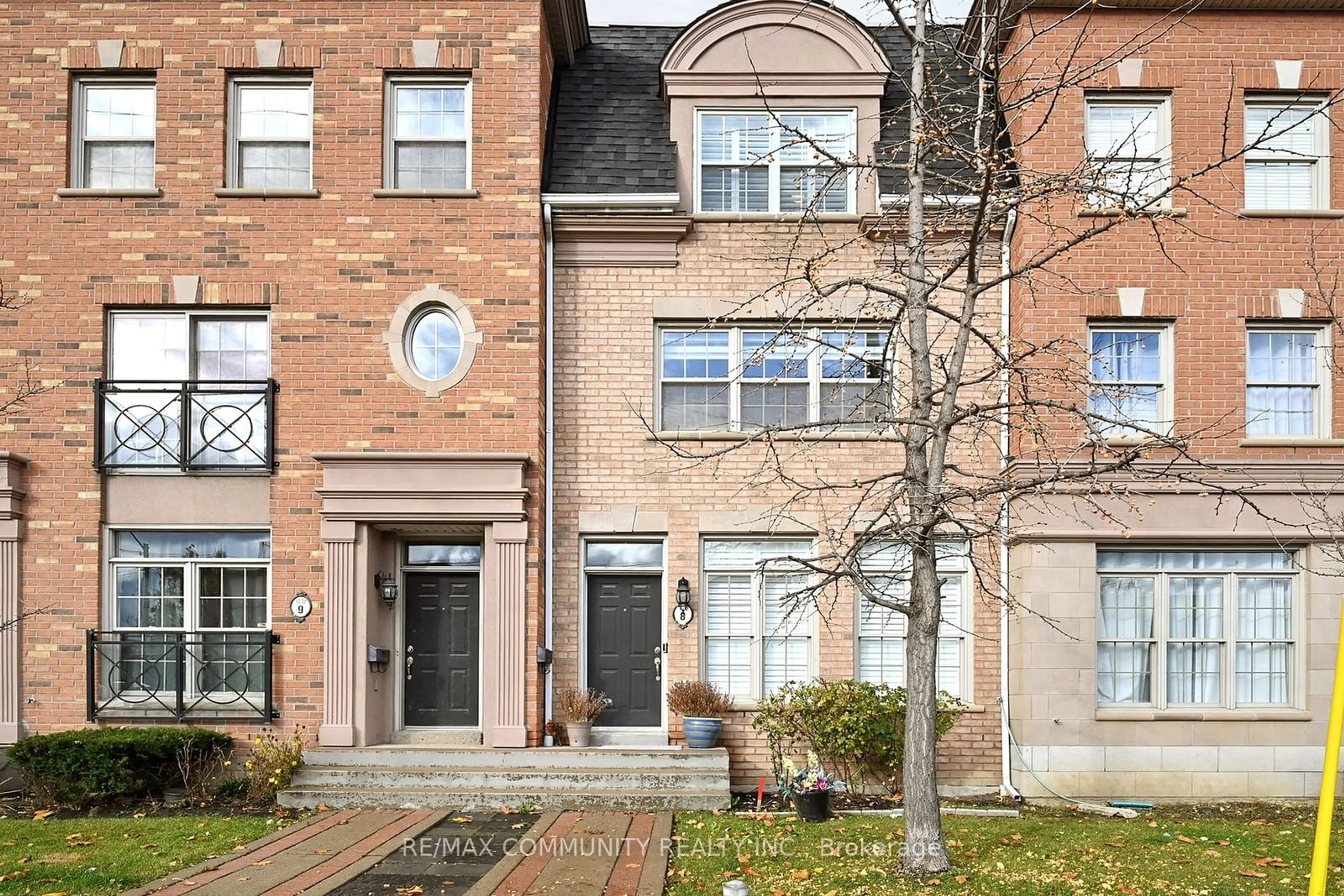 Home with brick exterior material, street for 3030 Lakeshore Blvd #8, Toronto Ontario M8V 4C9