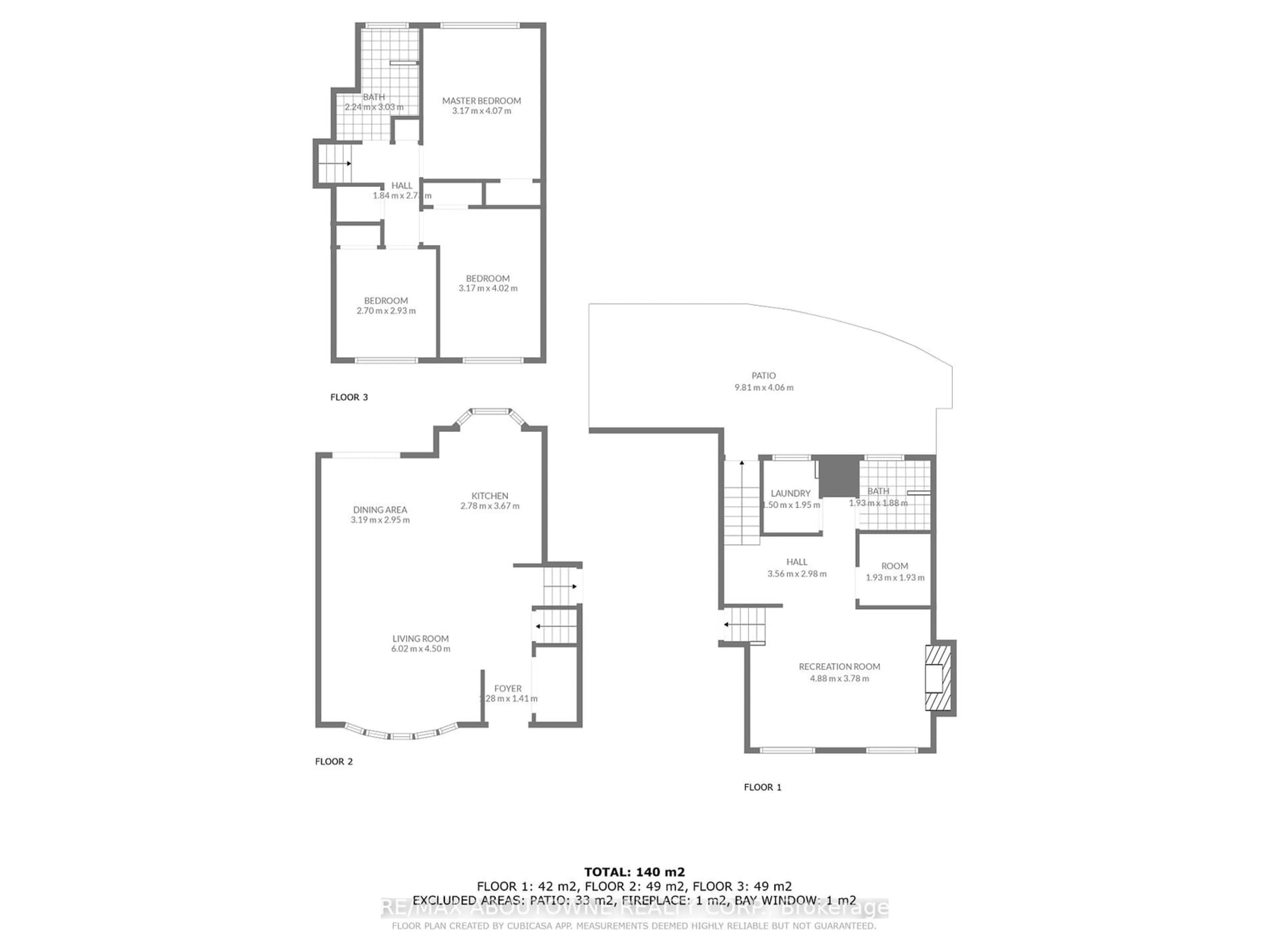 Floor plan for 2435 Cyprus Ave, Burlington Ontario L7P 1G5