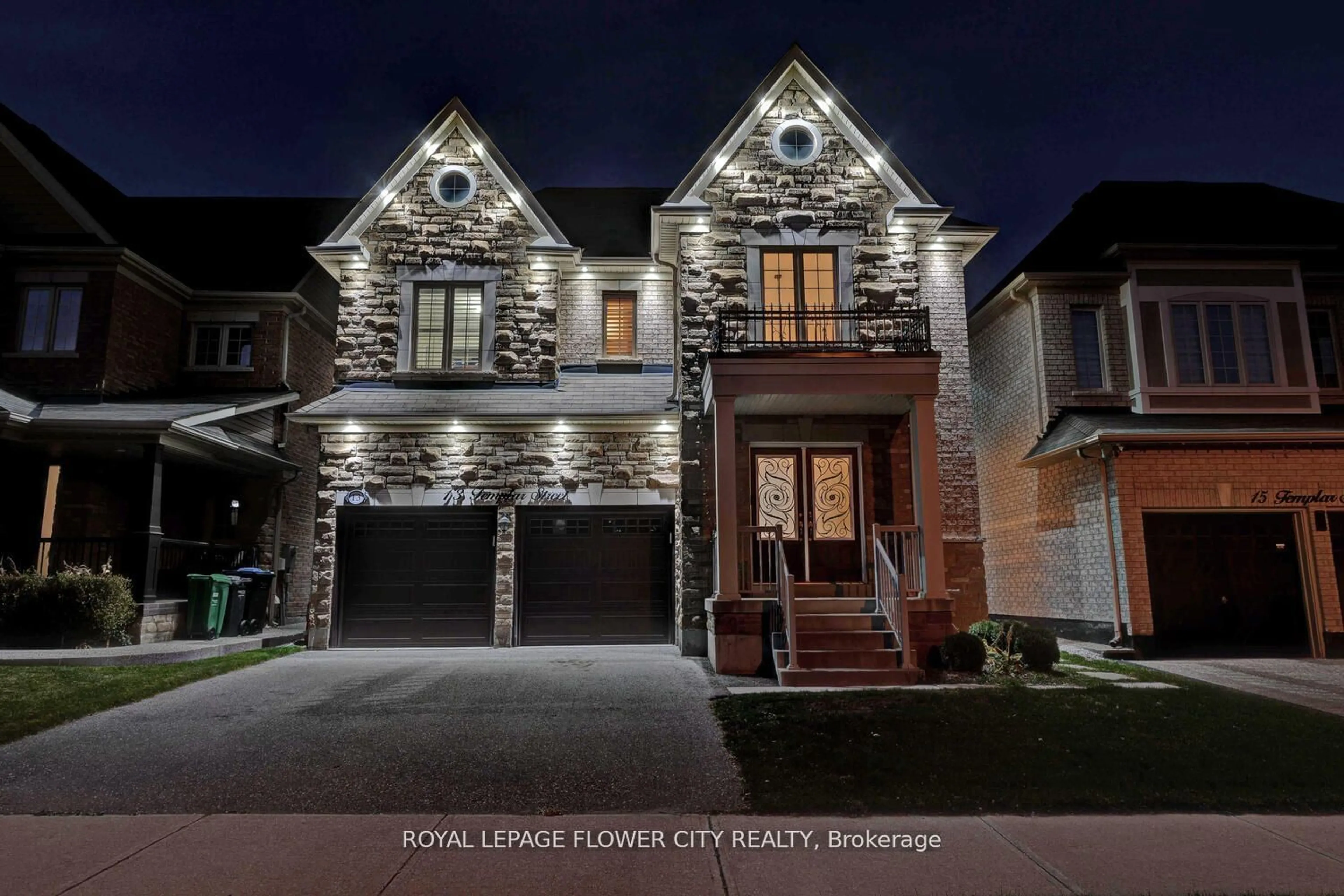 Home with brick exterior material, street for 13 Templar St, Brampton Ontario L6Y 2Y2