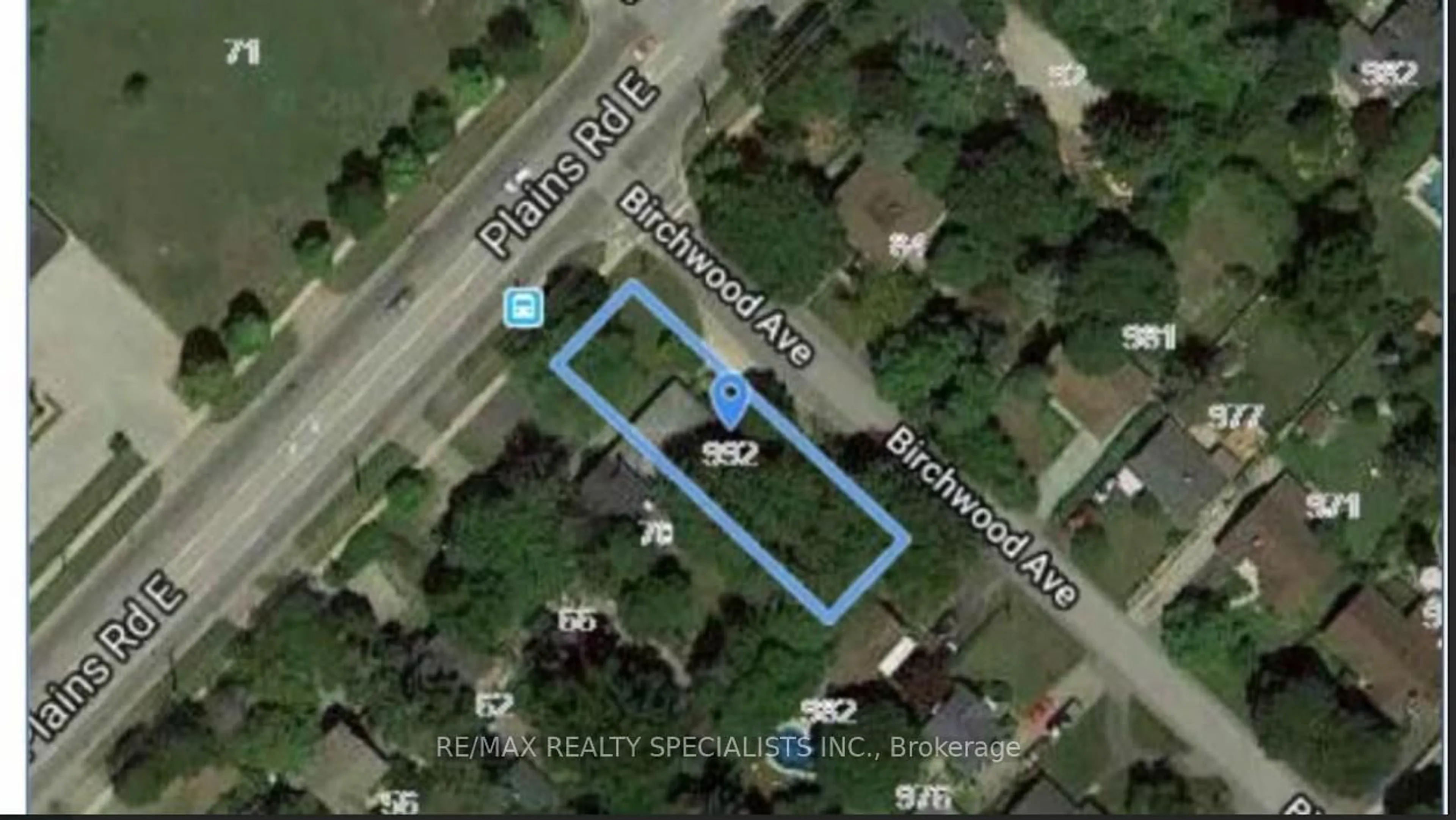 Picture of a map for 990-992 Birchwood Ave, Burlington Ontario L7T 2H8