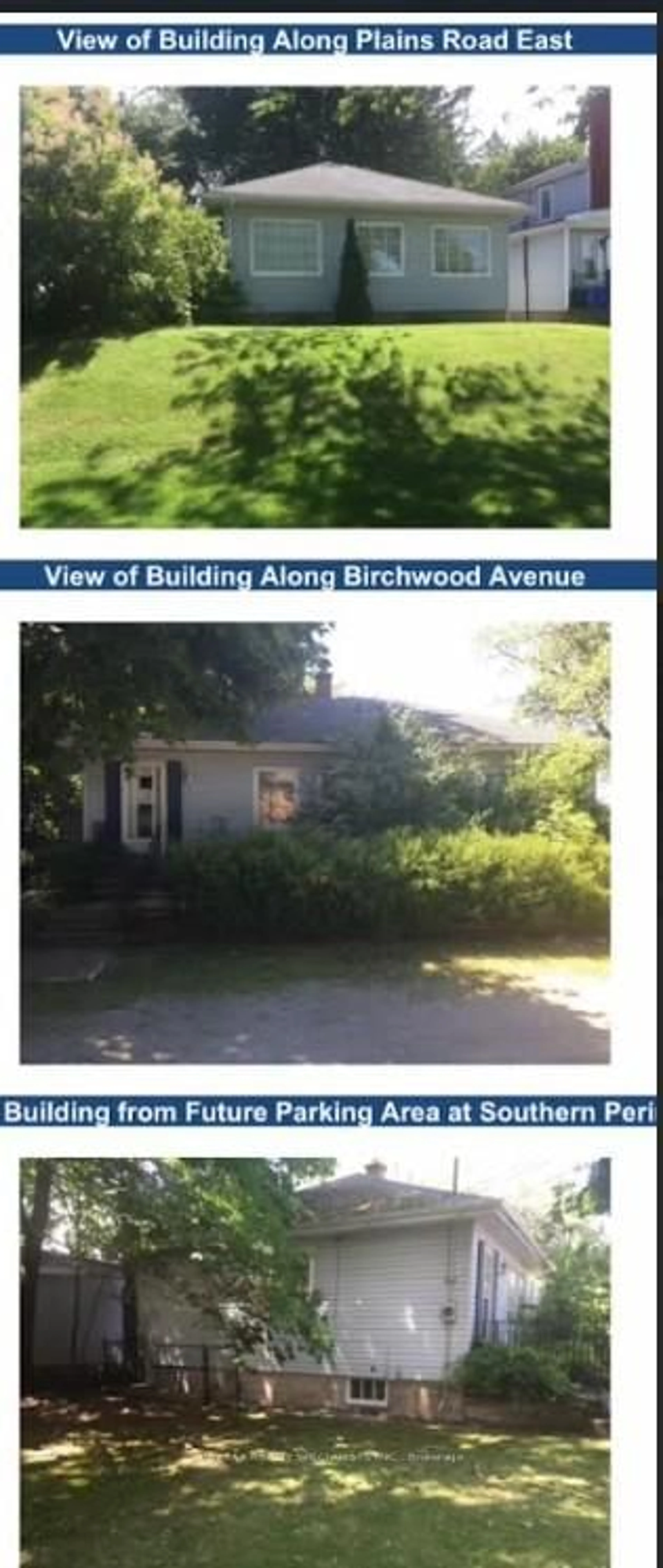 A pic from outside/outdoor area/front of a property/back of a property/a pic from drone, building for 990-992 Birchwood Ave, Burlington Ontario L7T 2H8