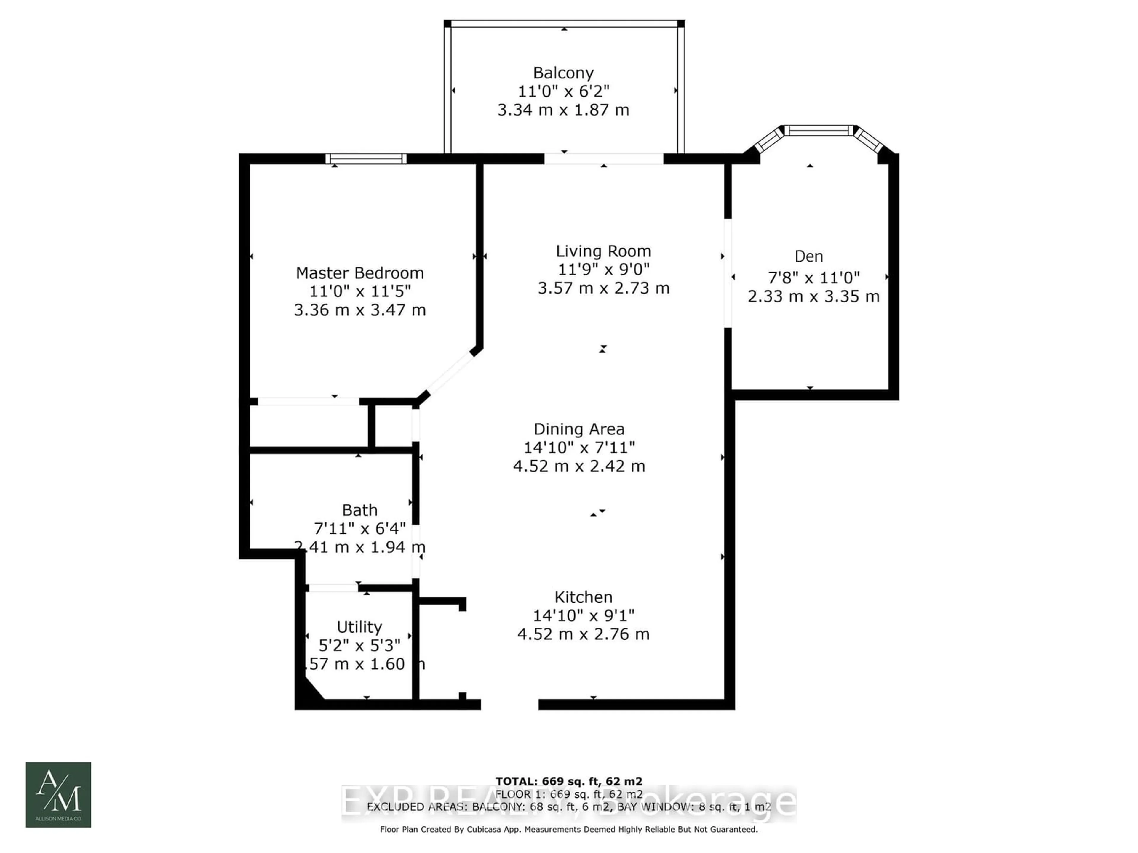 Floor plan for 4005 Kilmer Dr #409, Burlington Ontario L7M 4M2